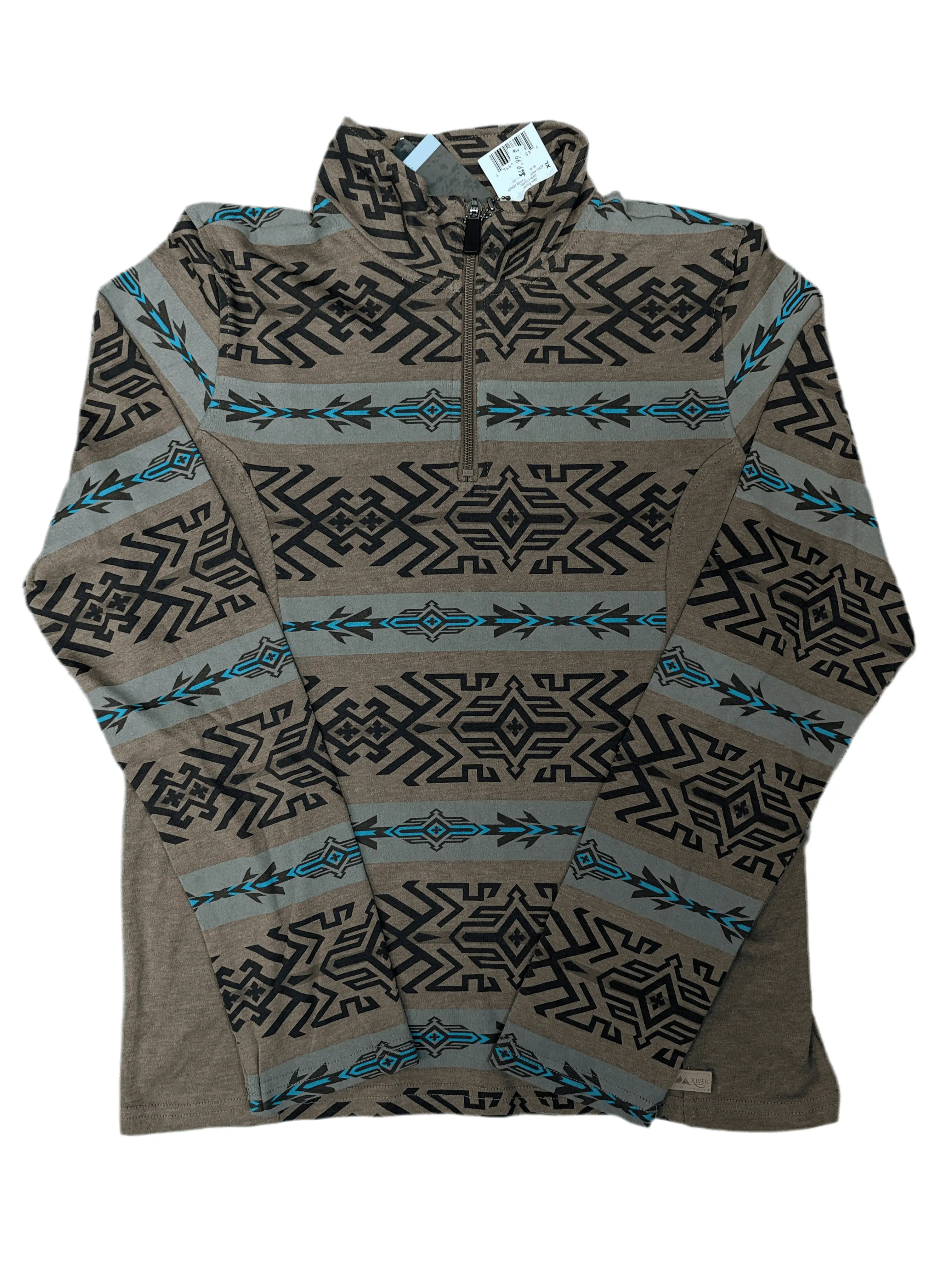 PANHANDLE AZTEC PULLOVER DARK BROWN DK91C01486 Laherradurawwnc.com