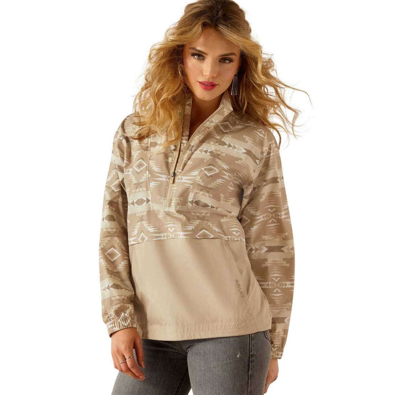 Ariat Women Whisper Pullover White Pepper Jacket 10054845 Laherradurawwnc.com