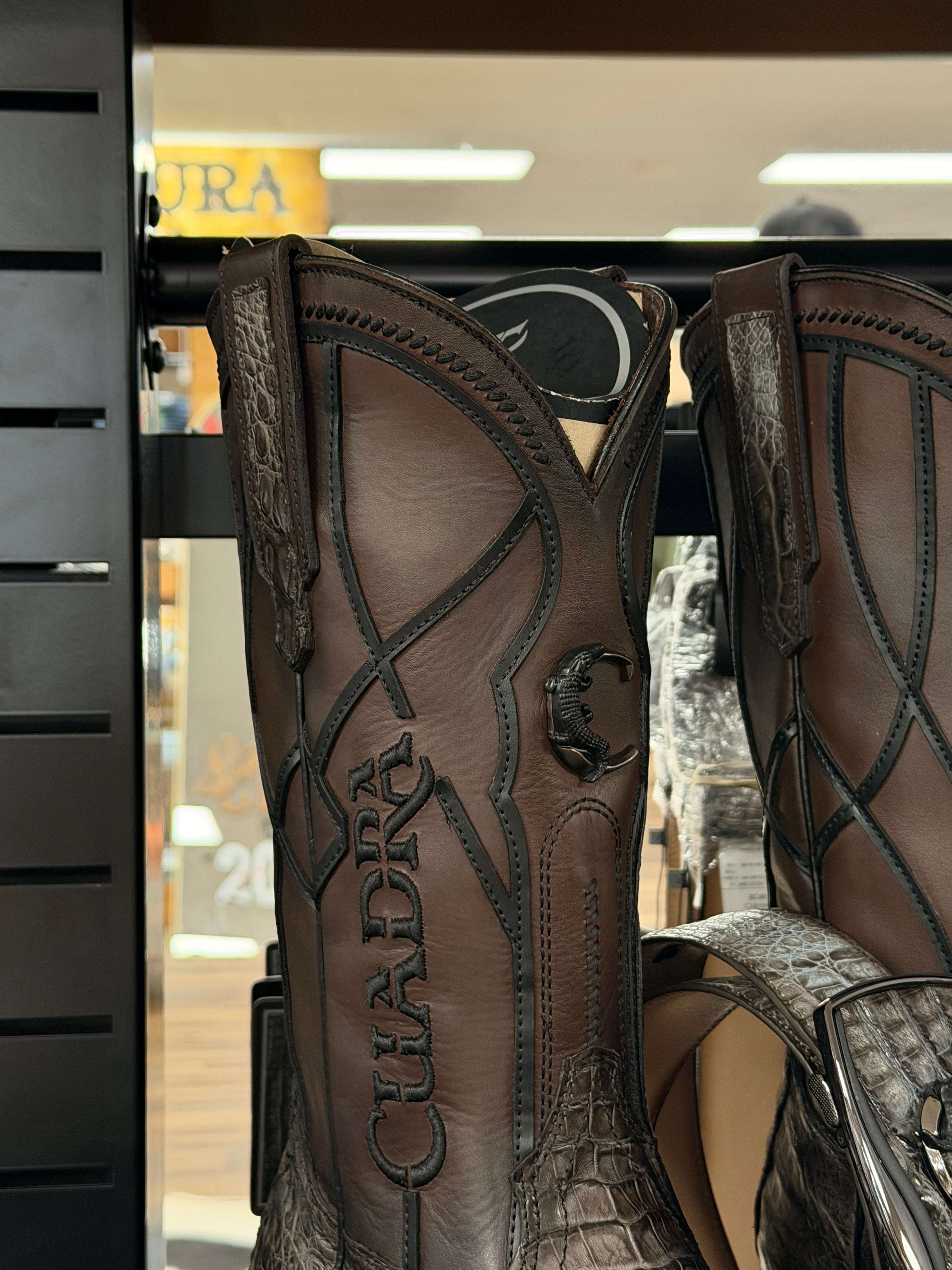 CUADRA BOOTS FUSCUS LOMO BELLY STRAUSS GRIS SQUARE TOE CC353 Laherradurawwnc.com