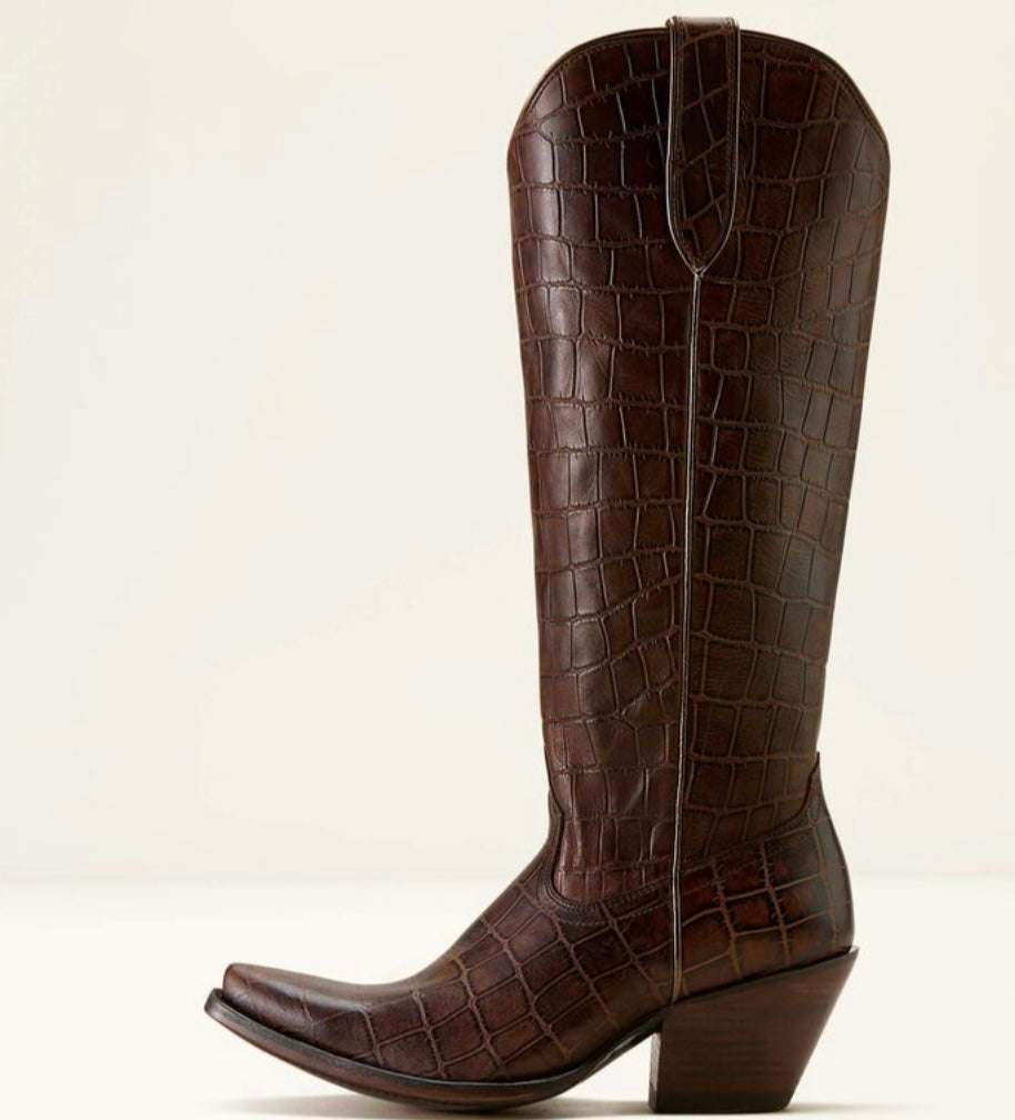 WOMEN’S CASANOVA LUXE ESPRESSO CROC PRINT 10061831 Laherradurawwnc.com