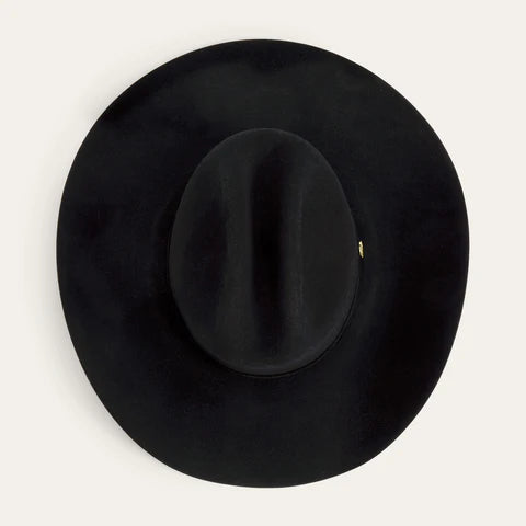 STETSON 100X THE GOLDEN EAGLE BLACK COPA CHICA PREMIUM FELT HAT