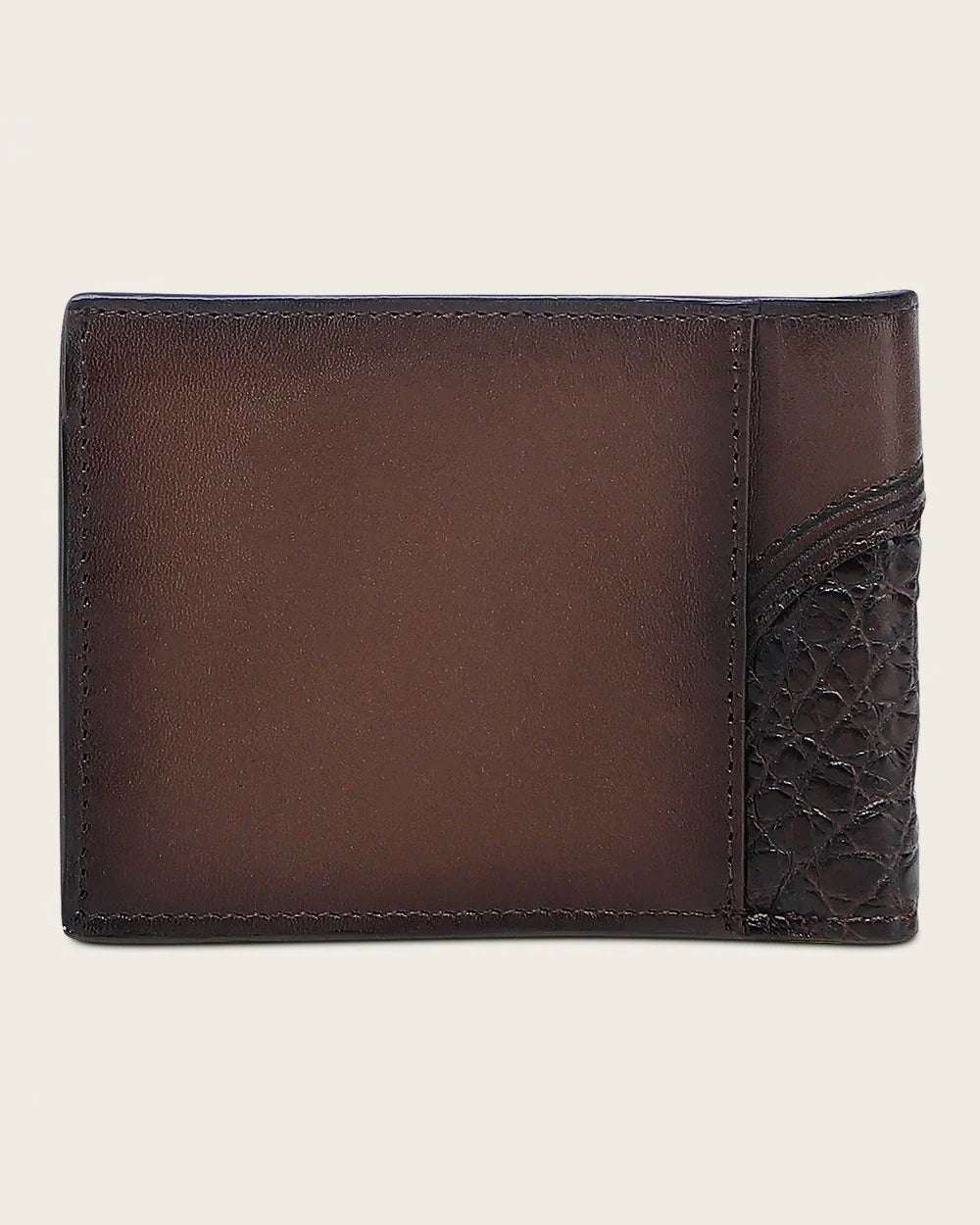 CUADRA MENS WALLET ALLIGATOR STUDS BROWN DU718 Laherradurawwnc.com