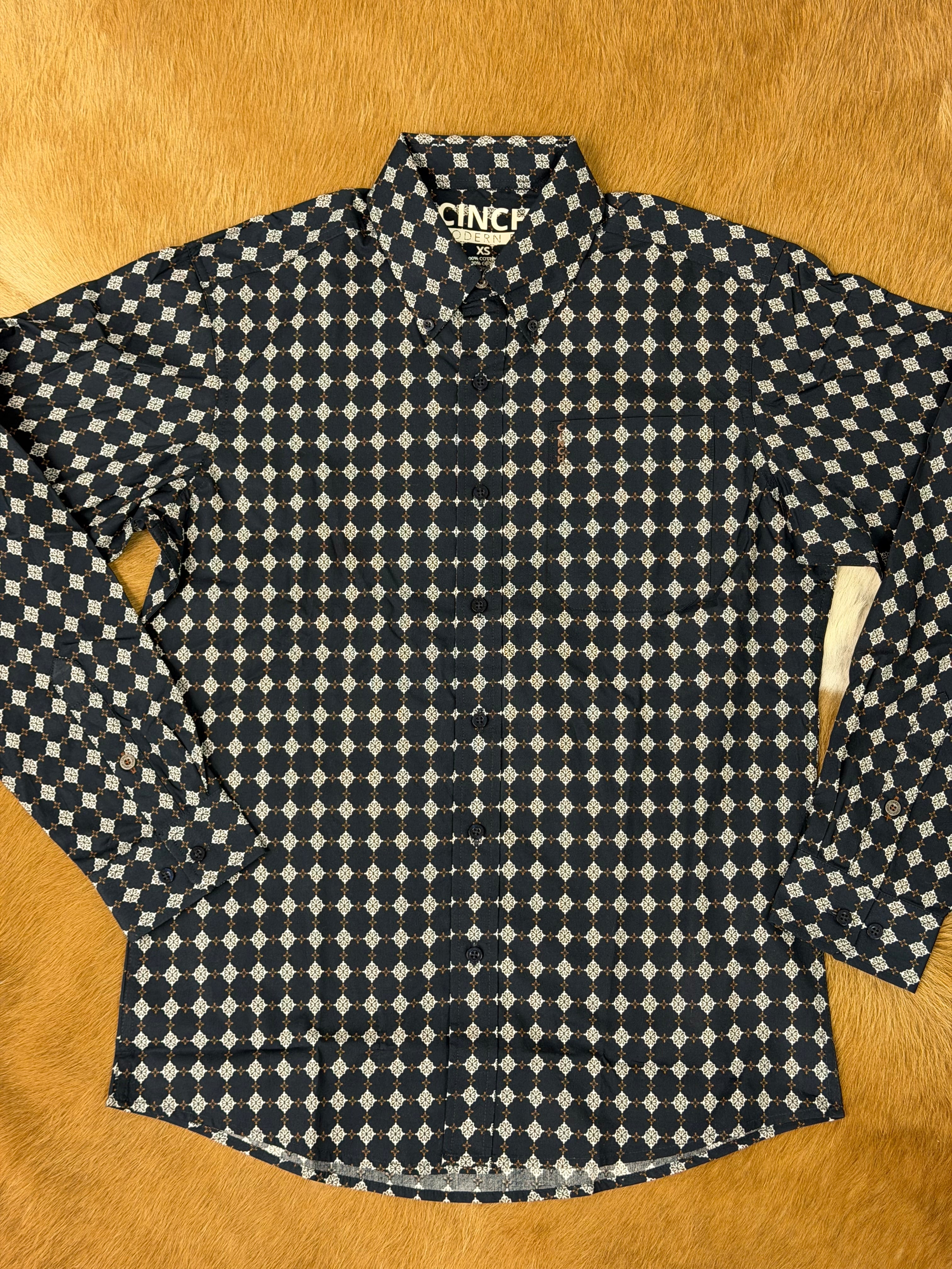 CINCH MENS MODERN FIT SLIGHTLY NARROWED BODY SAME CINCH SLEEVE LENGTH MTW1347147