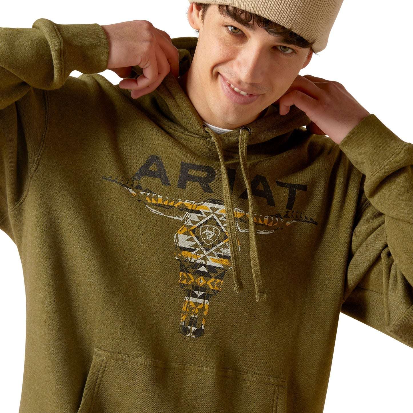ARIAT HOODIE BLANKET SKULL HOOD PEEZE HEATHER 10046622 Laherradurawwnc.com