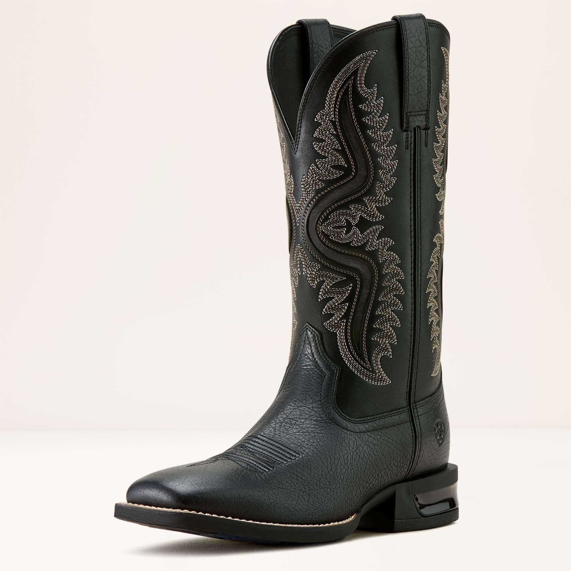 ARIAT MEN BOOT CAPTIVATE BLACK OUT / SUPPLE BLACK WIDE SQUARE TOE 10064045 Laherradurawwnc.com