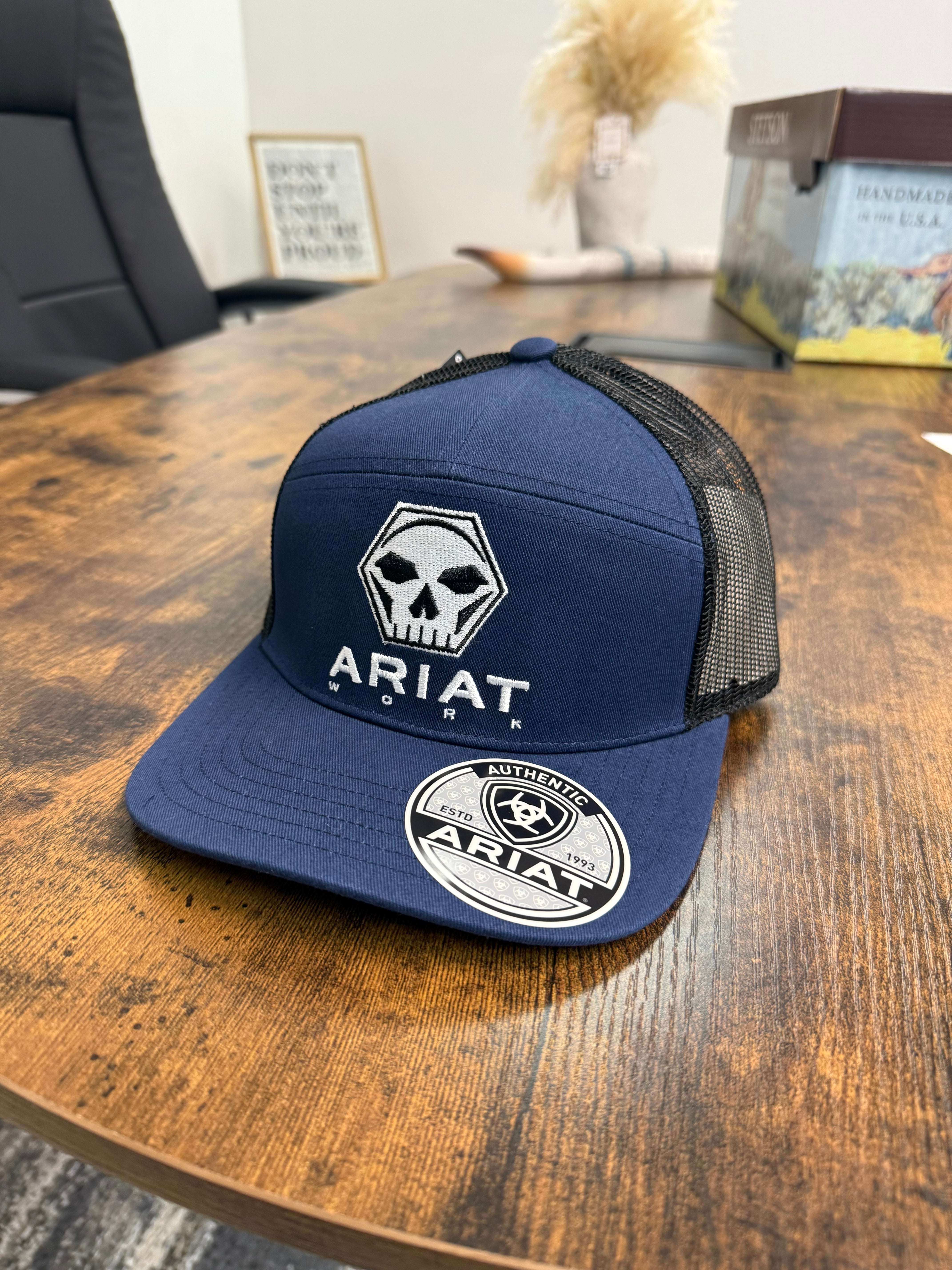ARIAT NAVY BLUE CAP WITH SKULL- A20002603 Laherradurawwnc.com