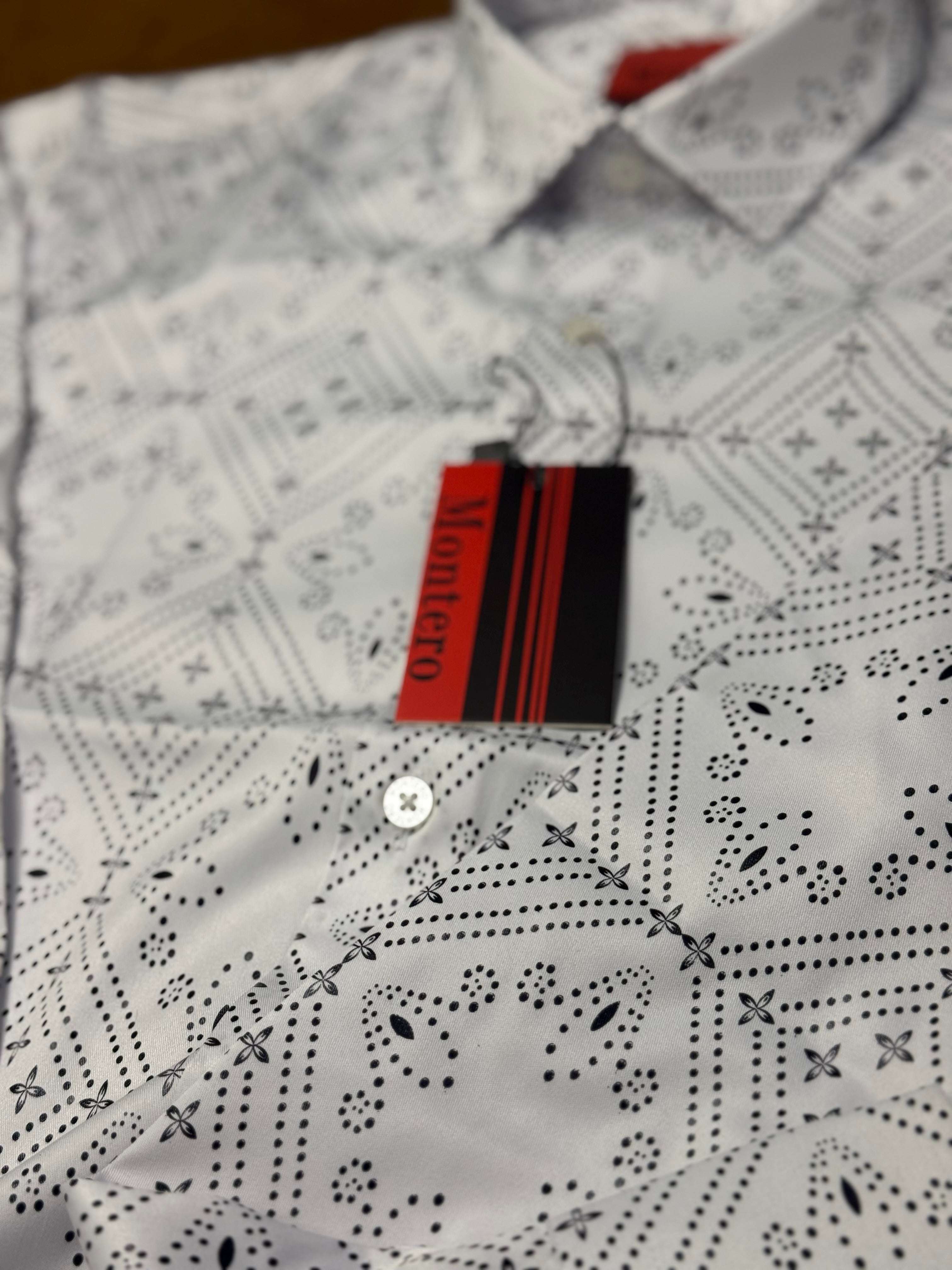 MONTERO MEN DRESS WHITE AND BLACK-52397 Laherradurawwnc.com