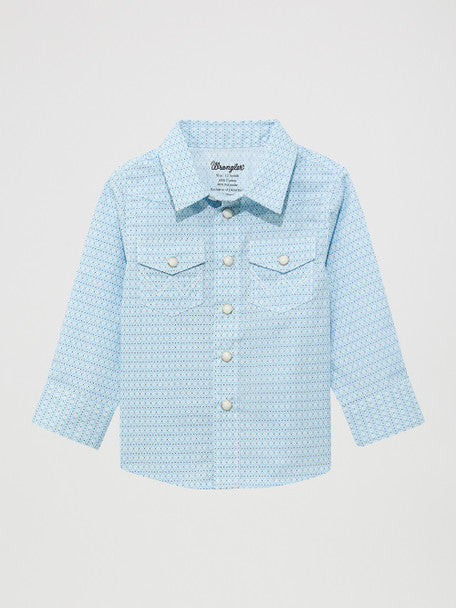 WRANGLER BODY LONG SLEEVE LIGHT BLUE SHIRT 112374300