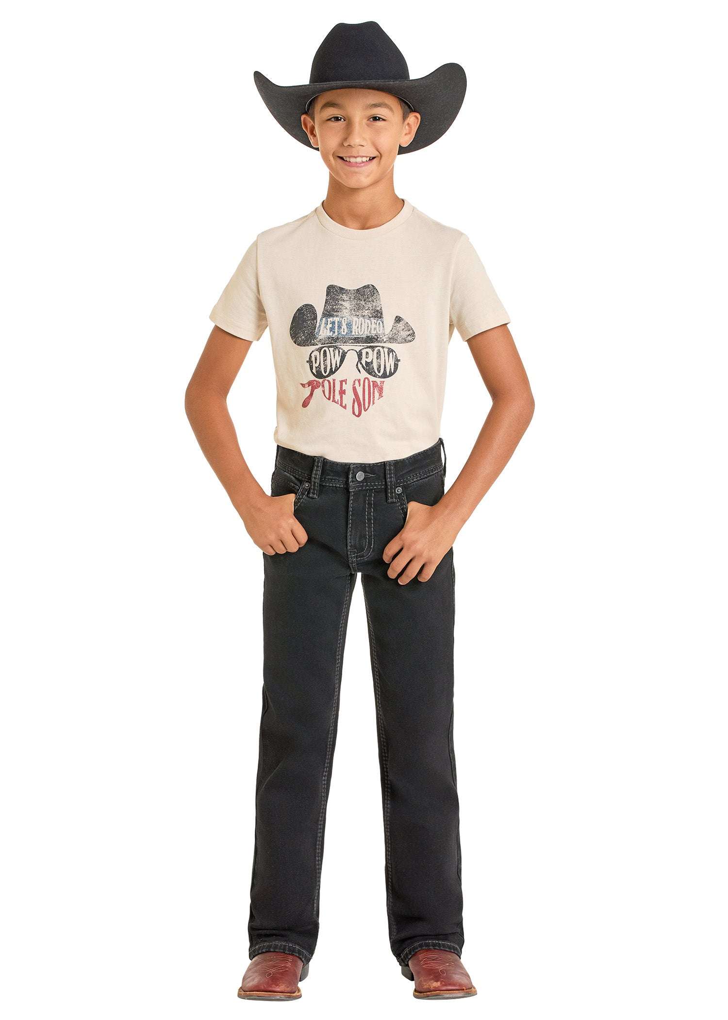 ROCK&ROLL BOY JEAN BLACK BOOTCUT -BB0BD05576 Laherradurawwnc.com