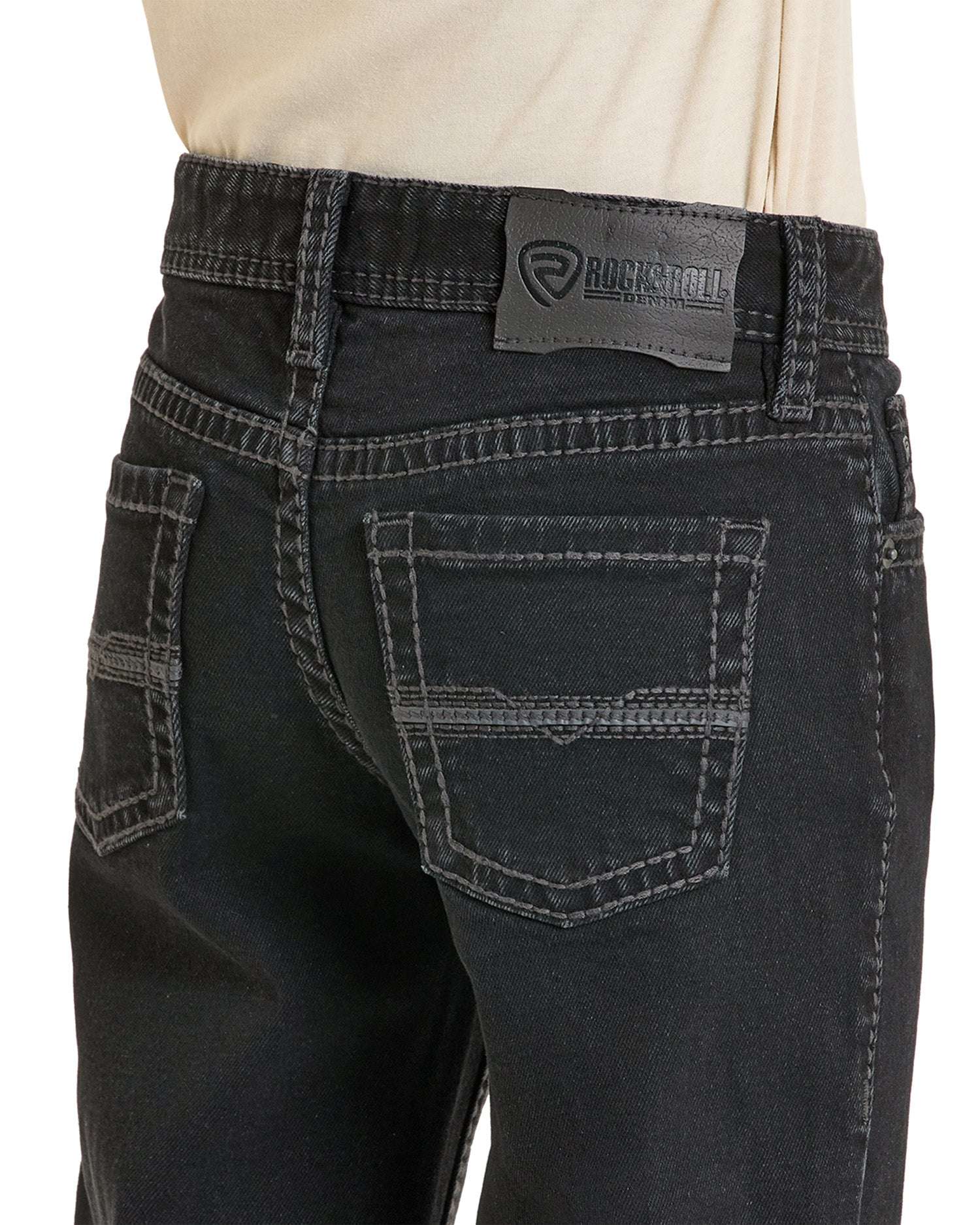 ROCK&ROLL BOY JEAN BLACK BOOTCUT -BB0BD05576 Laherradurawwnc.com