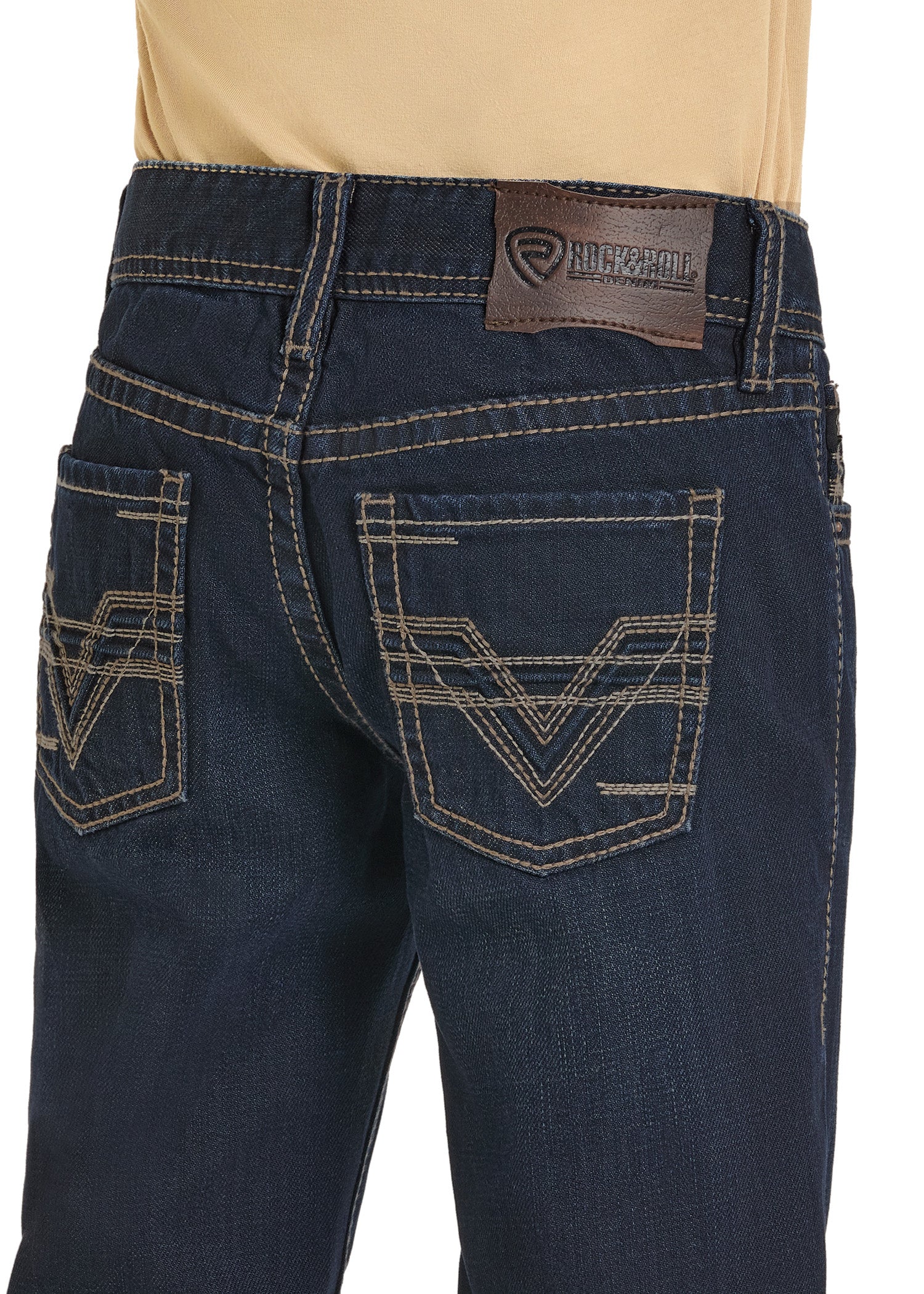 ROCK&ROLL BOY JEAN RAISED DENIM EMB-BB0BD07348