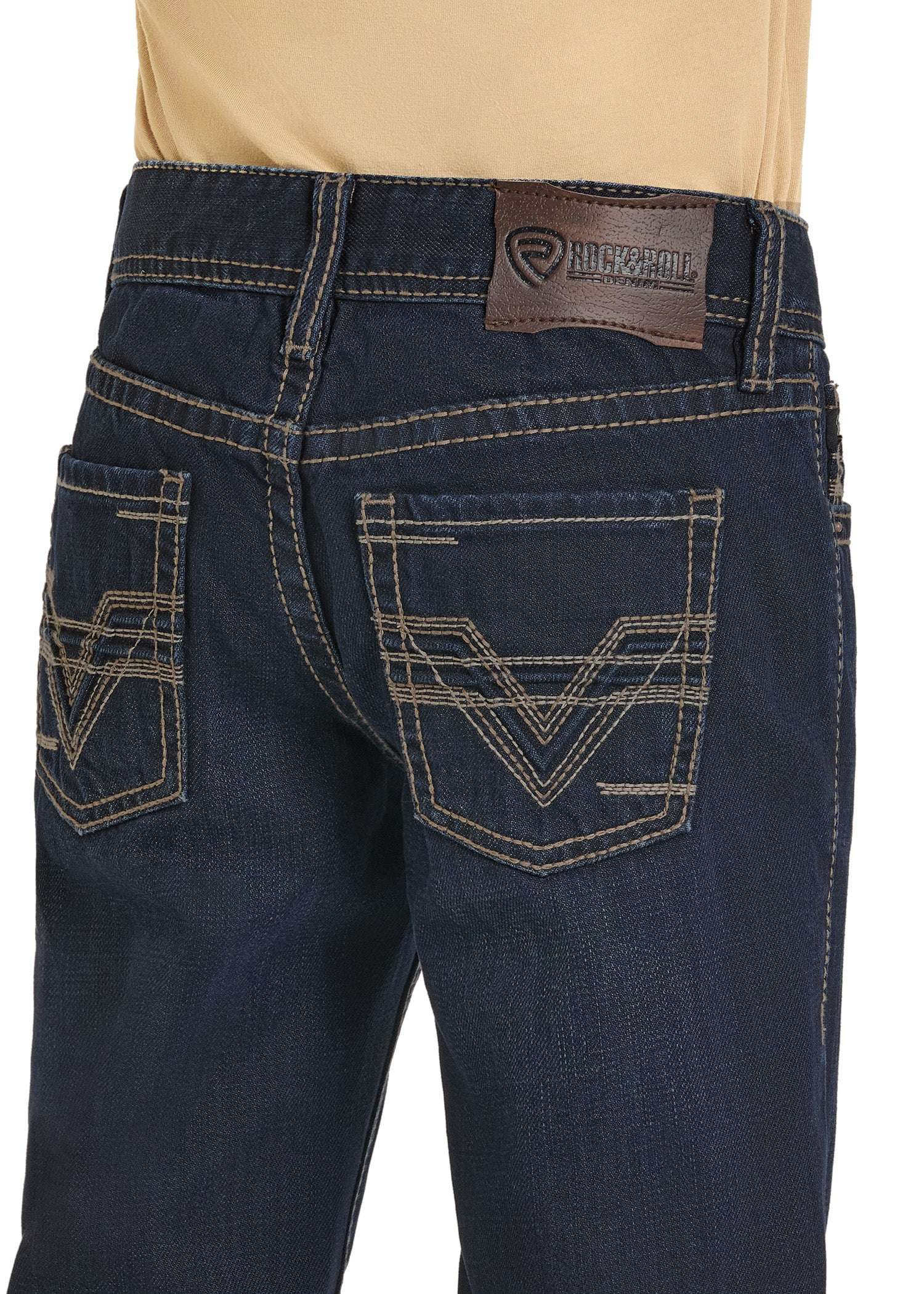 ROCK&ROLL BOY JEAN RAISED DENIM EMB-BB0BD07348 Laherradurawwnc.com