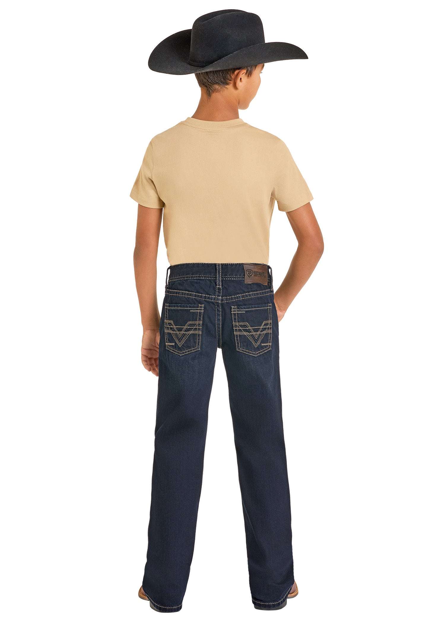 ROCK&ROLL BOY JEAN RAISED DENIM EMB-BB0BD07348 Laherradurawwnc.com