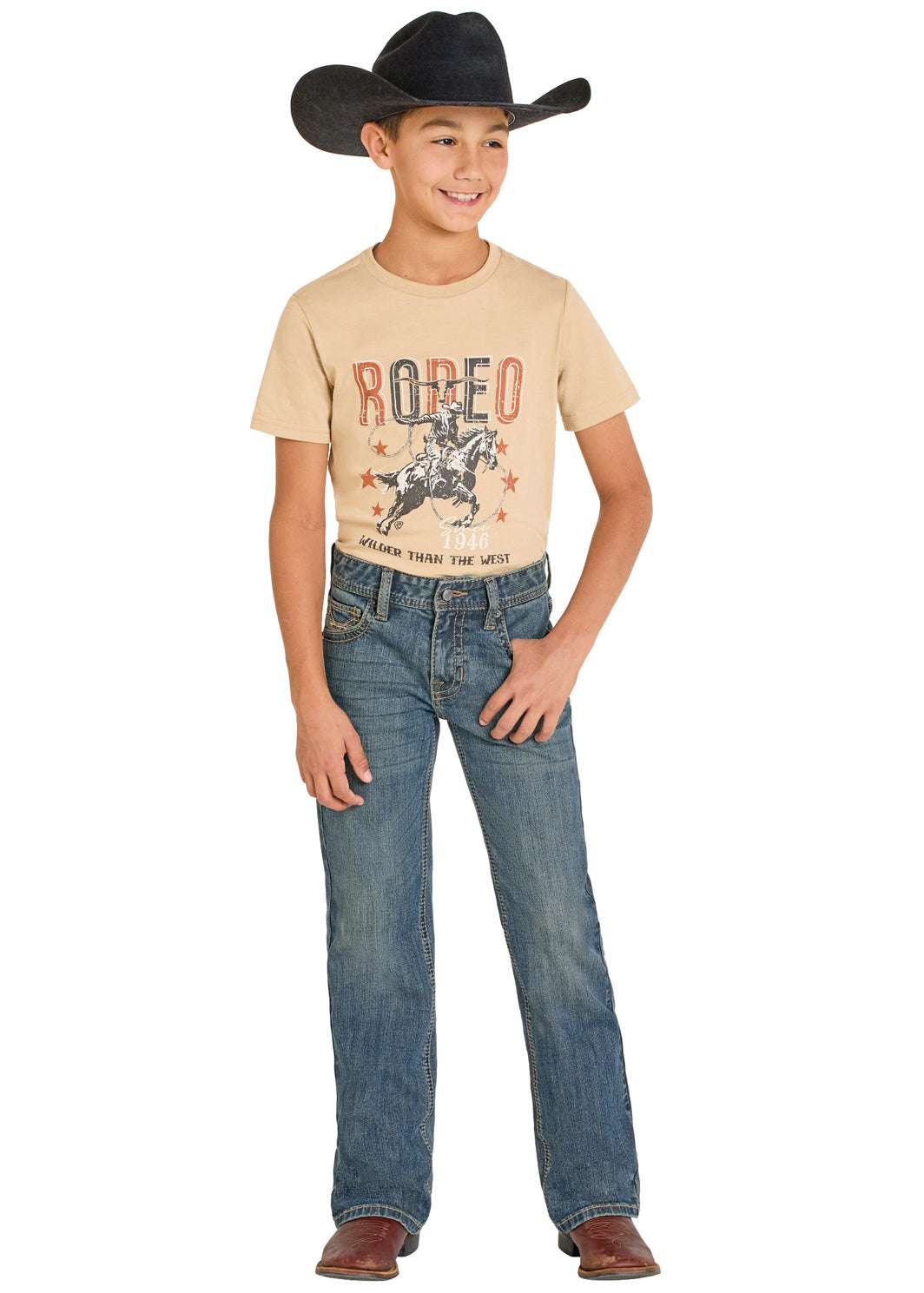 ROCK&ROLL LADDER STITCH EMB MEDIUM VINTAGE BOYS BB0BD08050 Laherradurawwnc.com