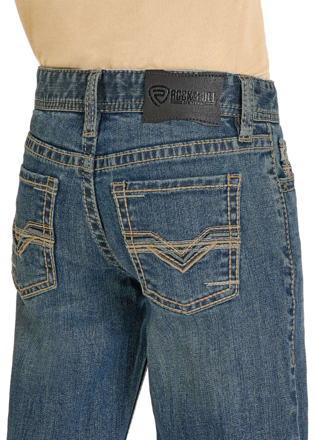 ROCK&ROLL LADDER STITCH EMB MEDIUM VINTAGE BOYS BB0BD08050 Laherradurawwnc.com