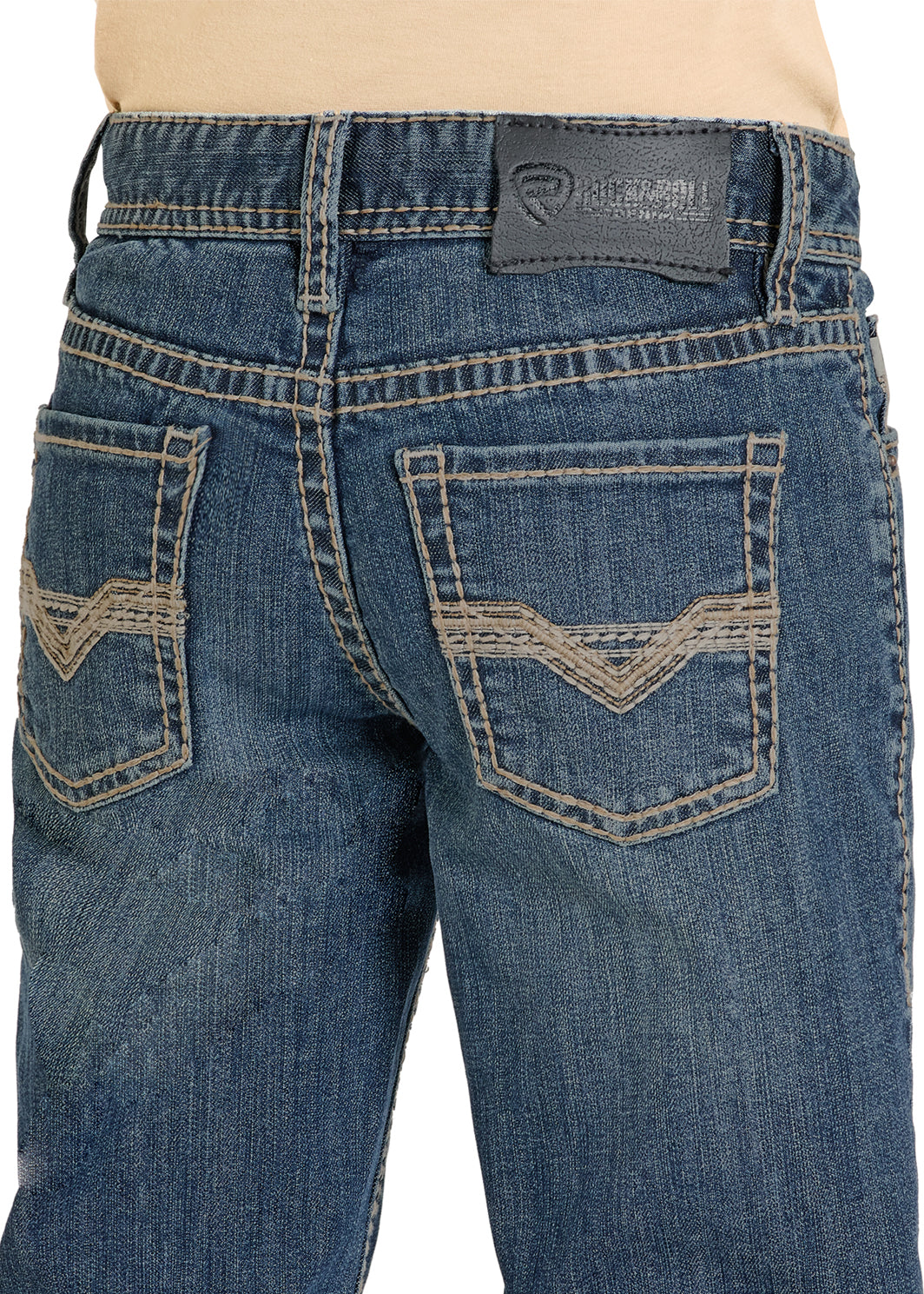 ROCK&ROLL BOY JEAN BLUE RAISED DENIM BB1RD08021