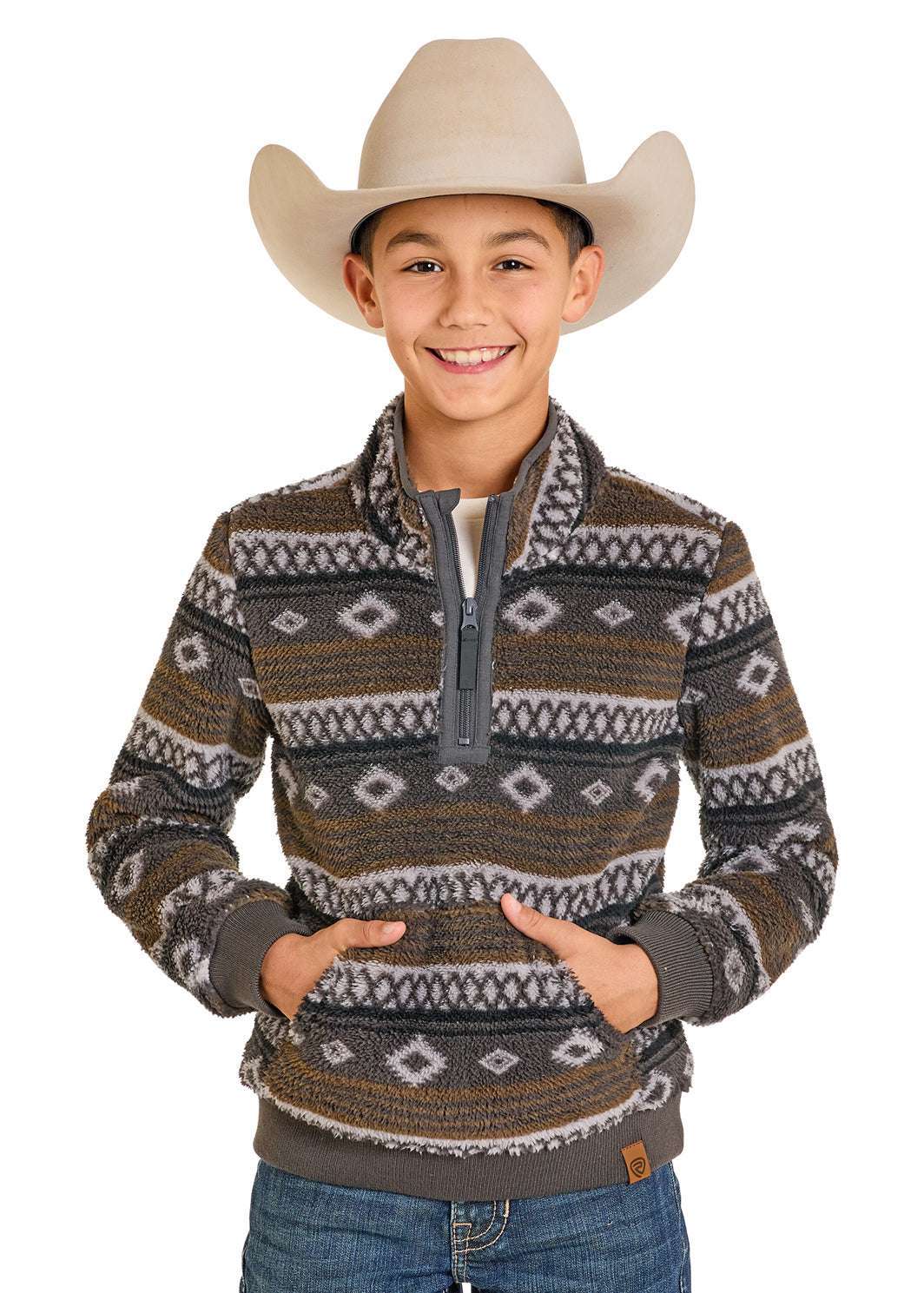 ROCK & ROLL BOYS AZTEC PRINT PULLOVER BB91T07714 Laherradurawwnc.com