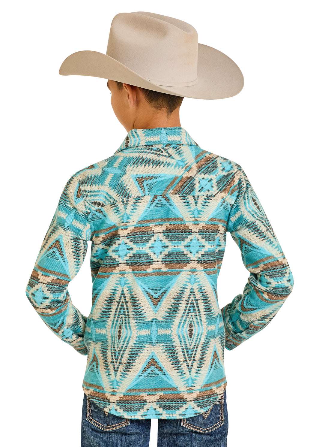 ROCK & ROLL BOYS AZTEC JACQUARD SHACKET BB92C07677 Laherradurawwnc.com