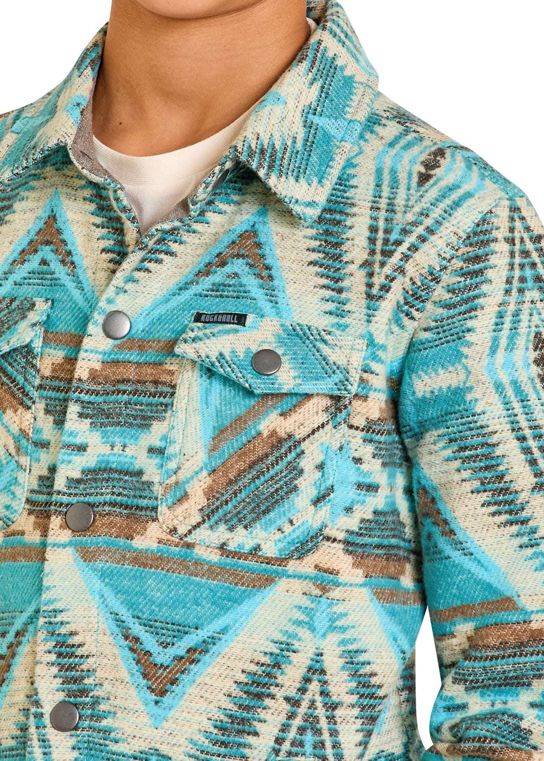 ROCK & ROLL BOYS AZTEC JACQUARD SHACKET BB92C07677 Laherradurawwnc.com