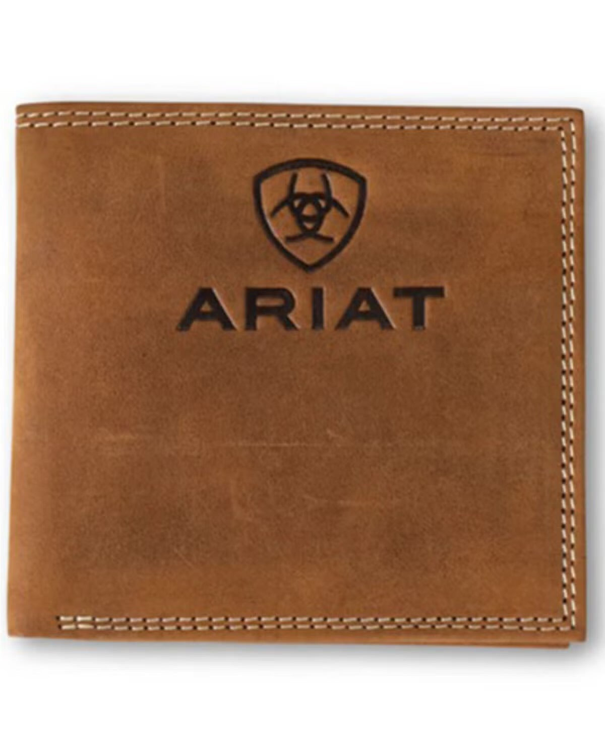ARIAT MENS BROWN BIFOLD WALLET- A3548244