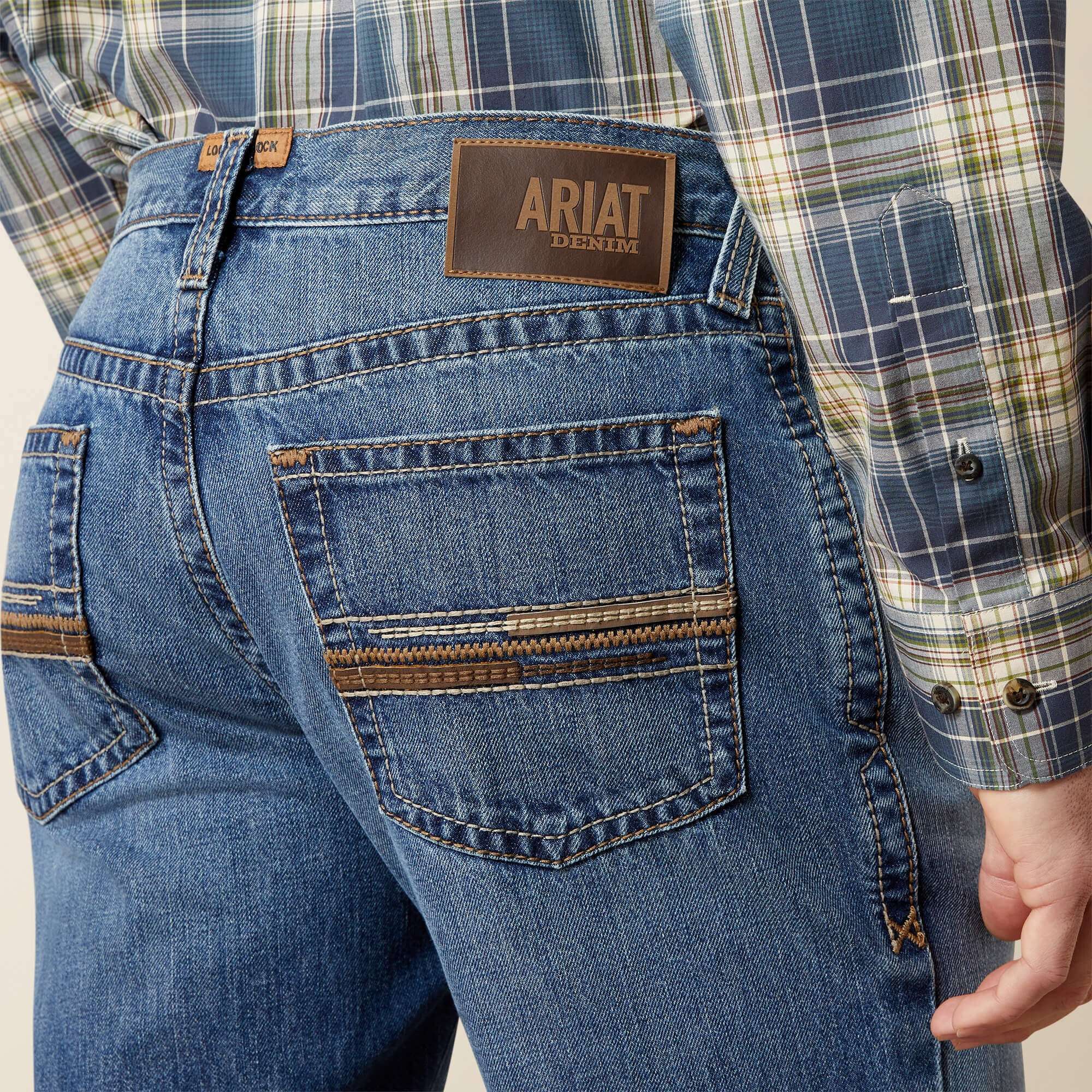 MENS M4 ARIAT RELAXED BOOT CUT JEANS ROGERS 10065929 Laherradurawwnc.com