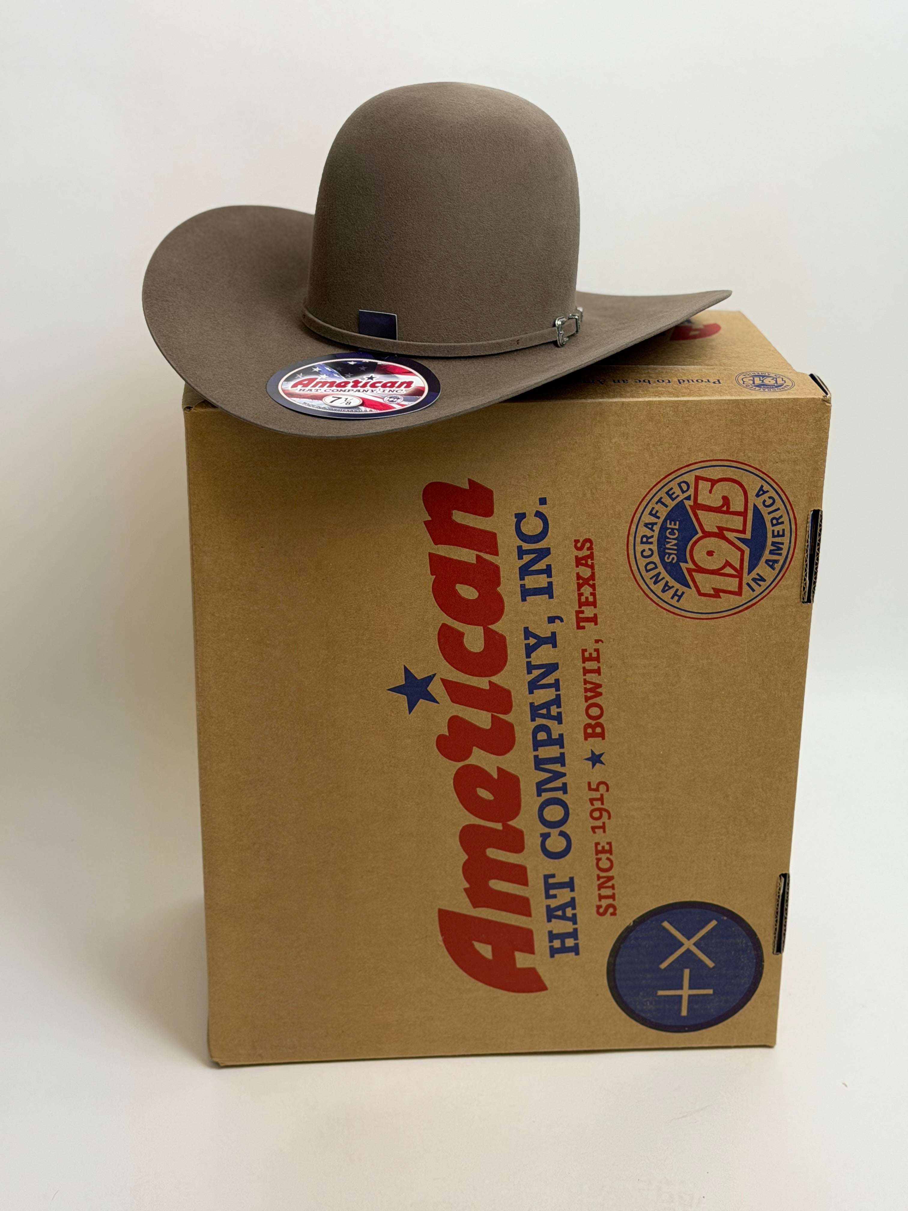 10X American Felt Hat Pecan Open Crown Laherradurawwnc.com