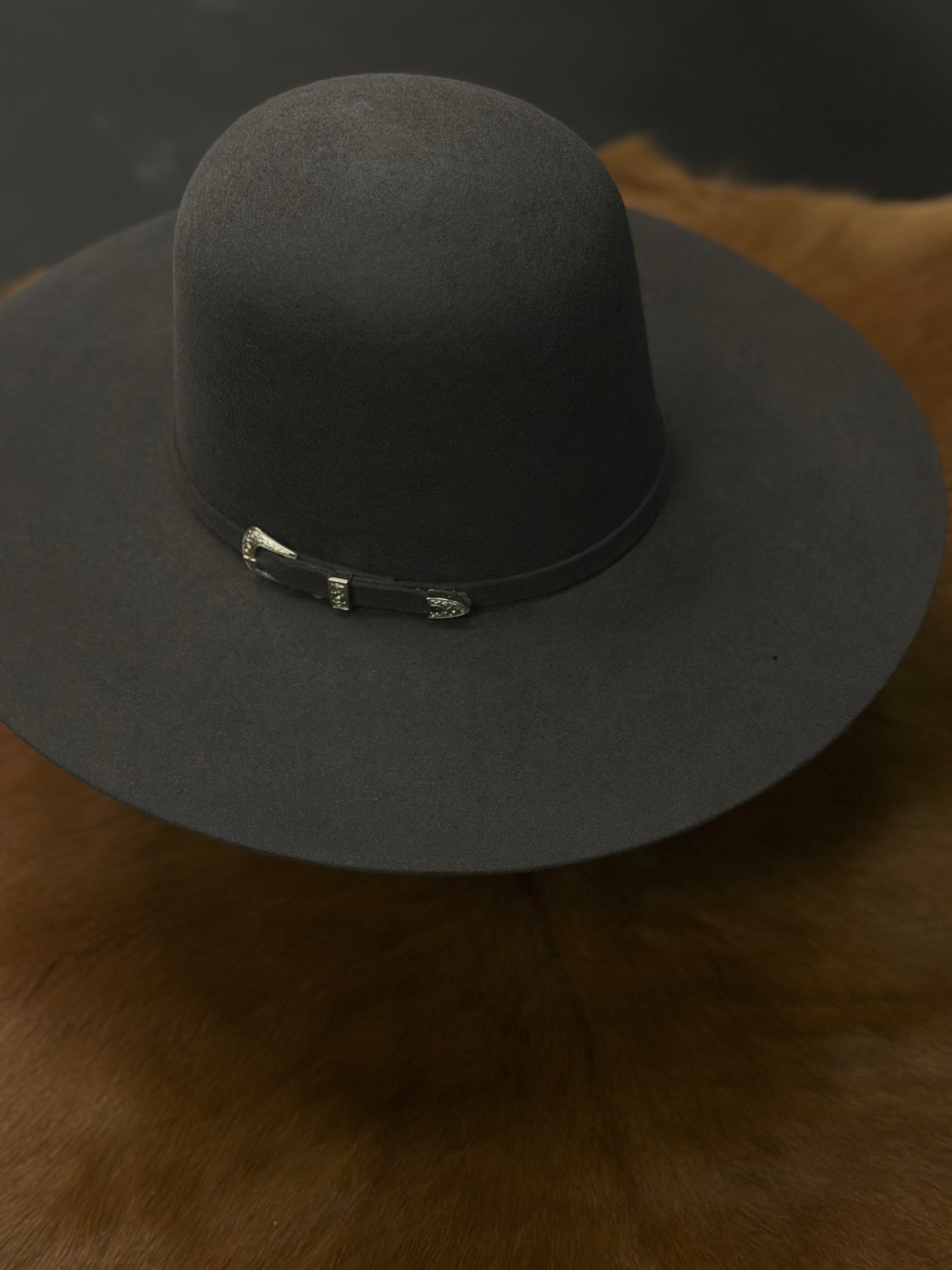 RDR KID CHARCOAL OPEN CROWN FELT HAT