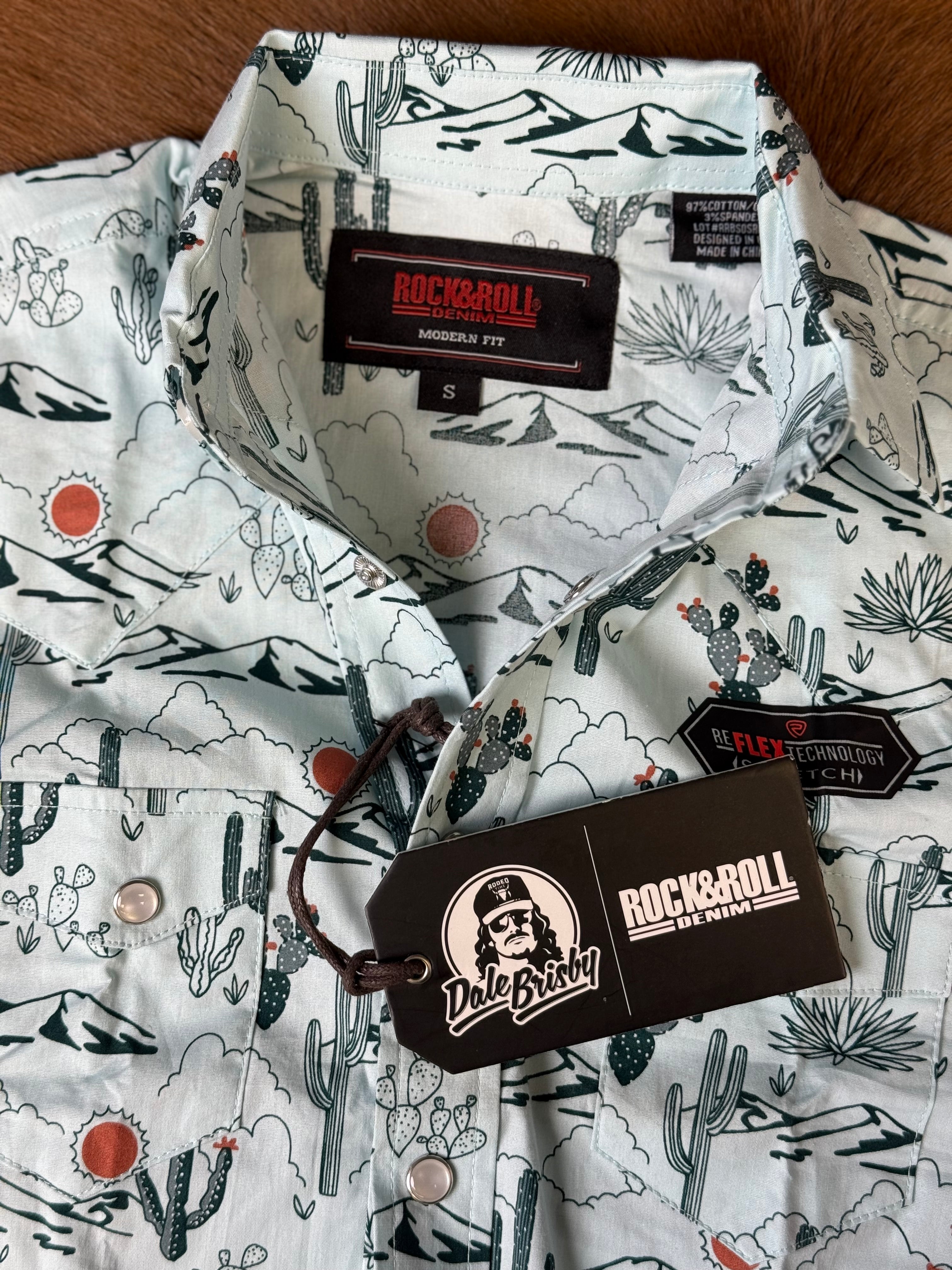 ROCK&ROLL BOY LS CONVERSATIONAL DALE SNAP MINT -RRBSOSR0Q7