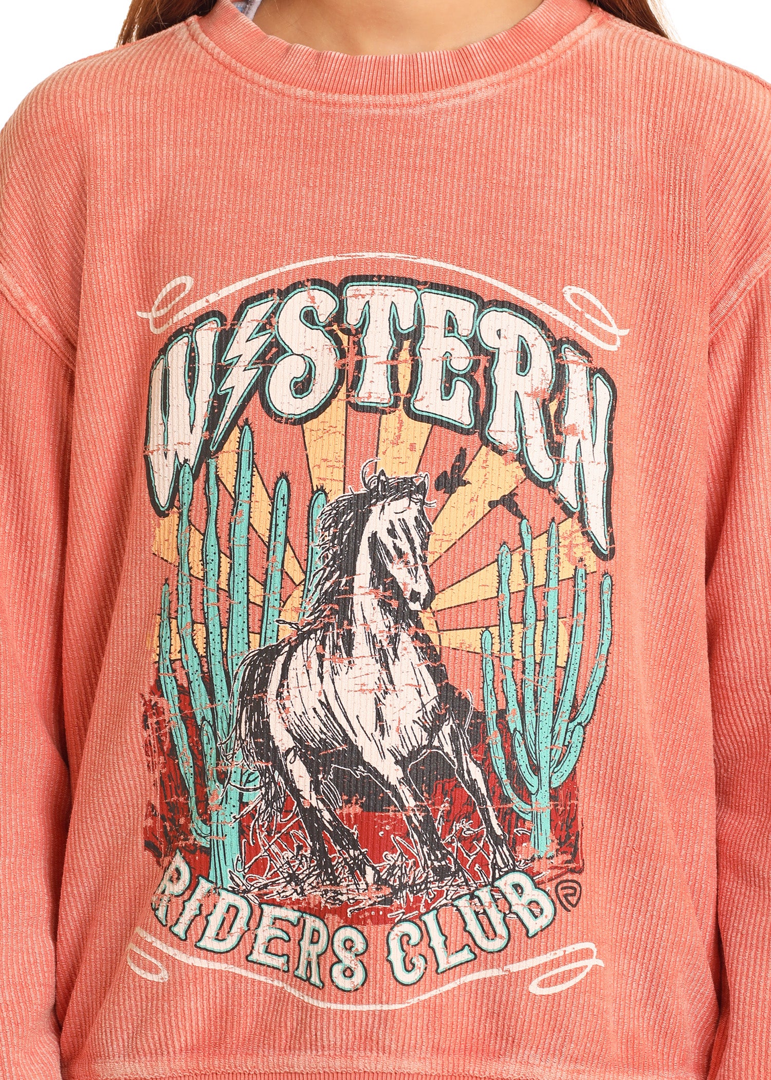 ROCK&ROLL KIDS- GIRLS HOT PINK GRAPHIC PULLOVER W/ FRINGE BG91T04986