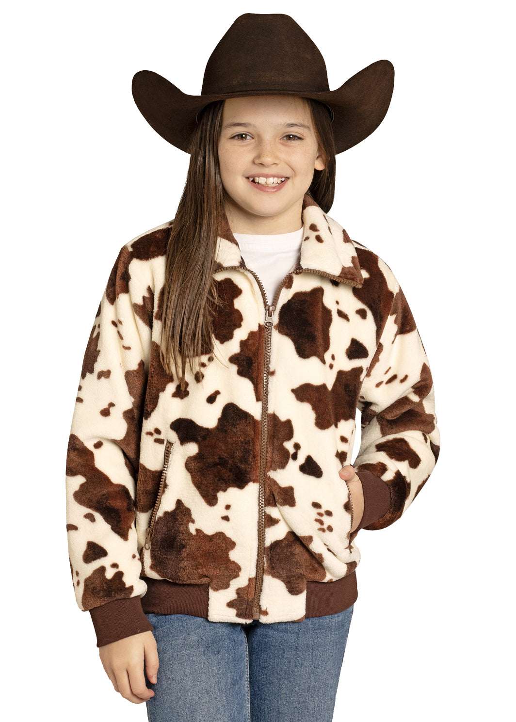 ROCK&ROLL COWHIDE PRINTED JACKET GIRLS-BG92C07757 Laherradurawwnc.com