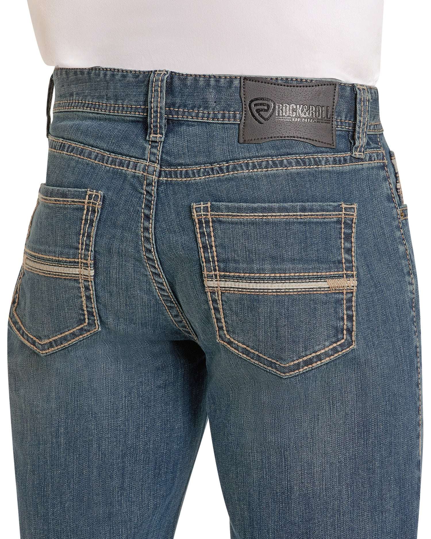 ROCK&ROLL MENS CANNON BOOTCUT MEDIUM VINTAGE BM0CD07372 Laherradurawwnc.com