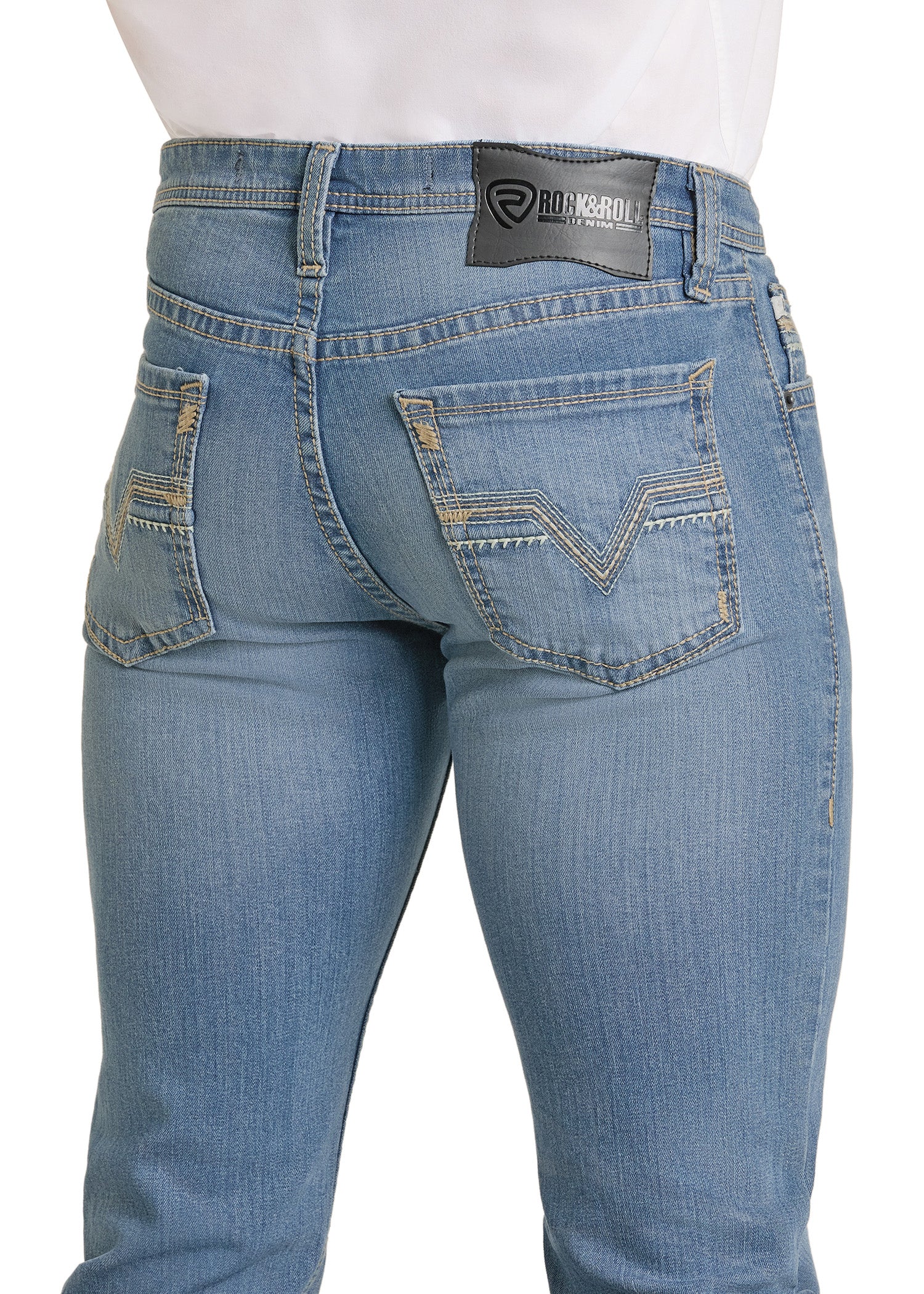 ROCK&ROLL MENS REVOLVER STRAIGHT BOOT SLIM FIT MEDIUM VINTAGE BM1RD07363