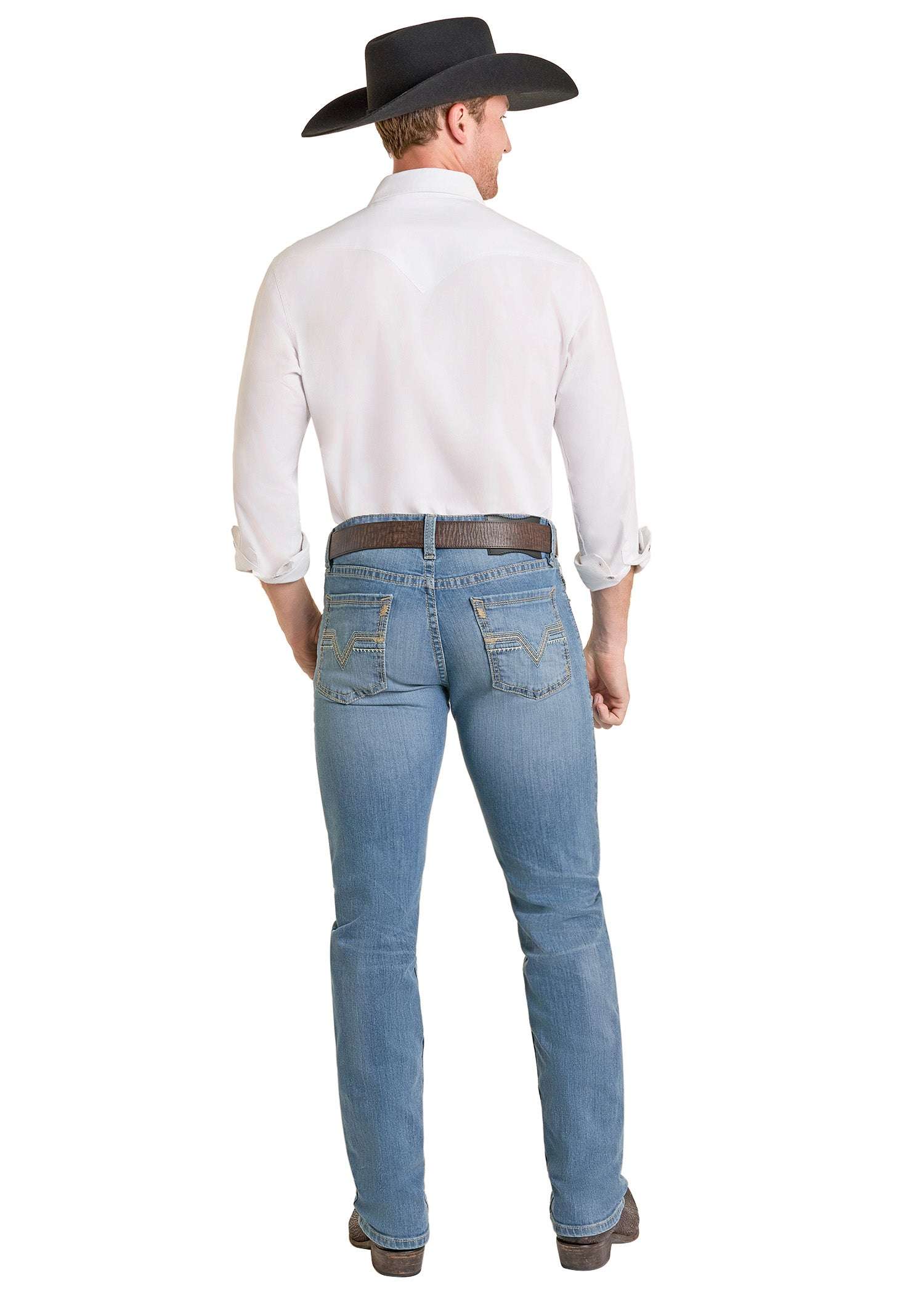 ROCK&ROLL MENS REVOLVER STRAIGHT BOOT SLIM FIT MEDIUM VINTAGE BM1RD07363 Laherradurawwnc.com