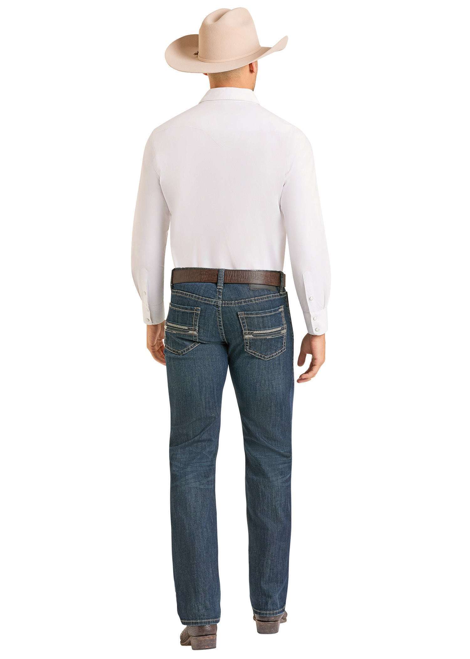 ROCK&ROLL MEN JEANS DARK VINTAGE SLIM FIT STRAIGHT STRAIGHT JEANS BM1RD07367 Laherradurawwnc.com