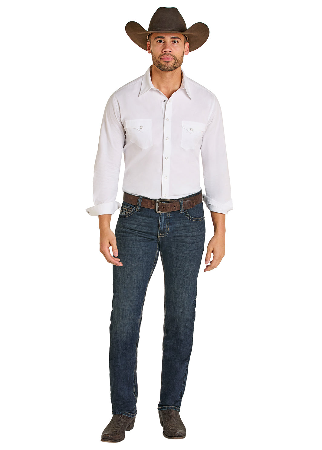 ROCK&ROLL MENS RIFLE SKINNY DARK VINTAJE BM2MD08026