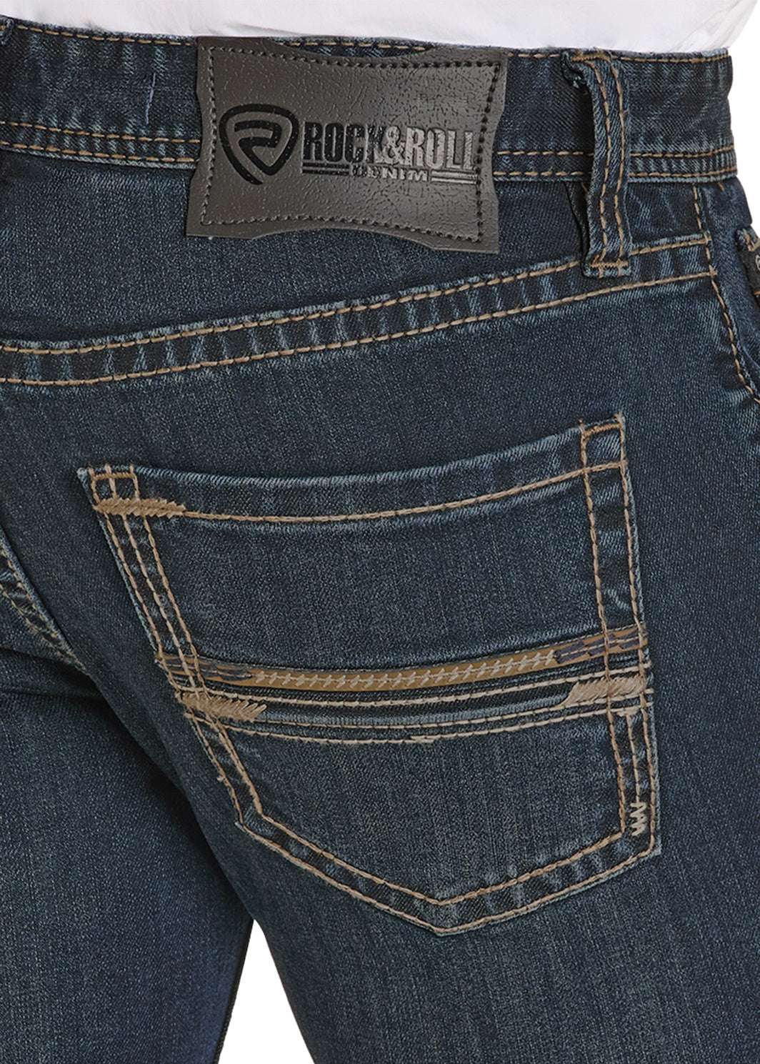 ROCK&ROLL MENS RIFLE SKINNY DARK VINTAJE BM2MD08026 Laherradurawwnc.com