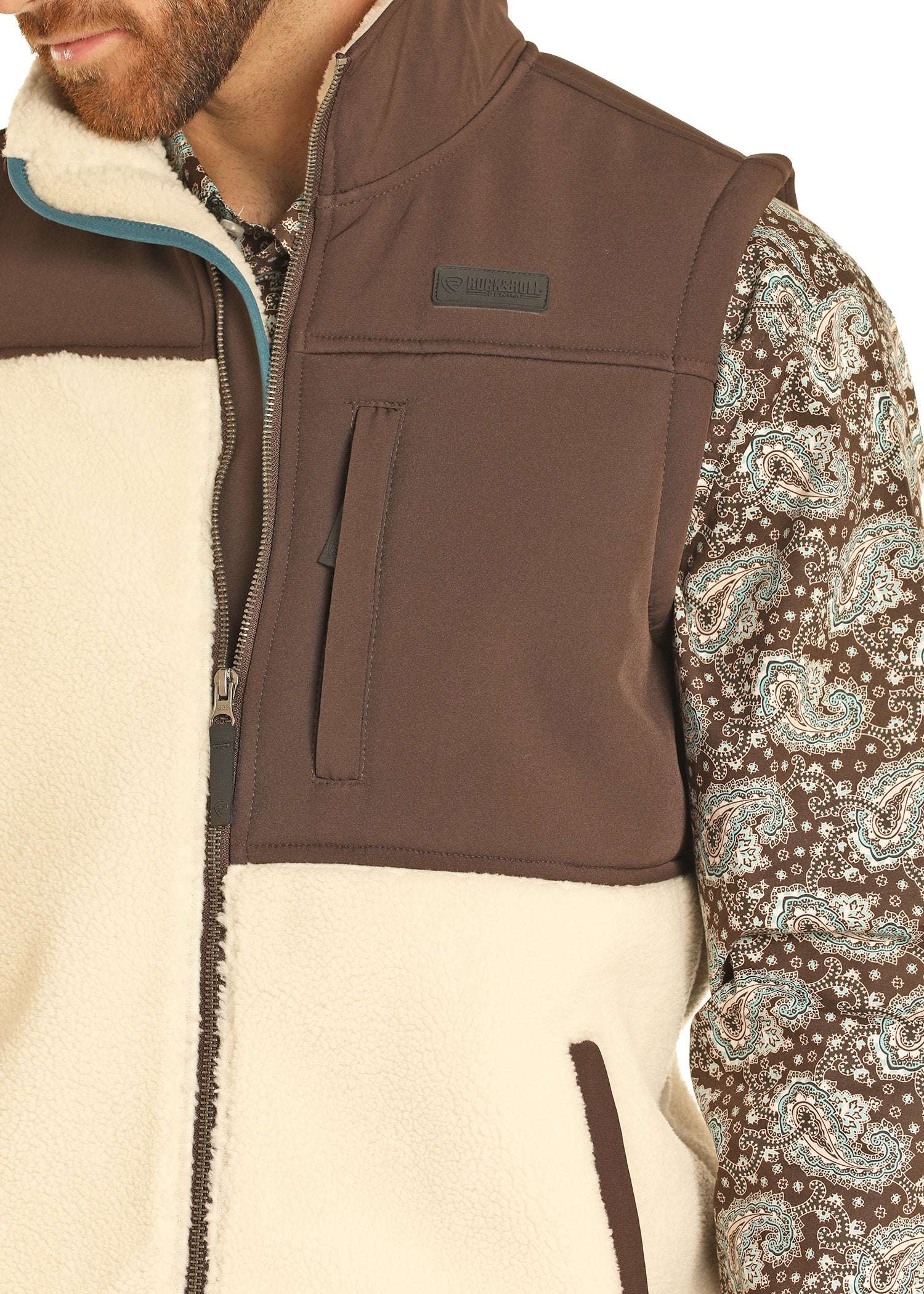 ROCK&ROLL BERBER ASYMETRIC VEST-BM98C04313 Laherradurawwnc.com
