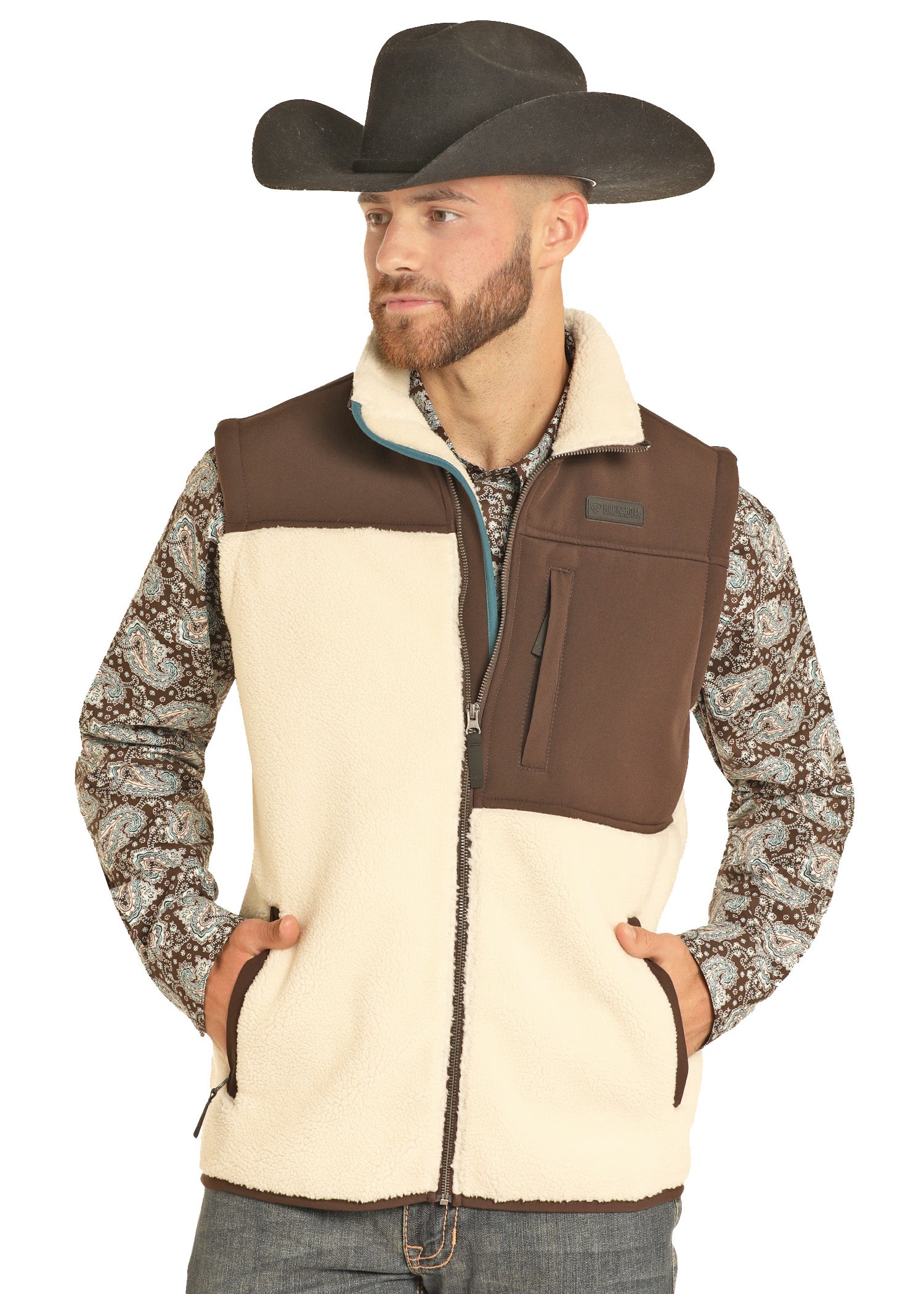 ROCK&ROLL BERBER ASYMETRIC VEST-BM98C04313