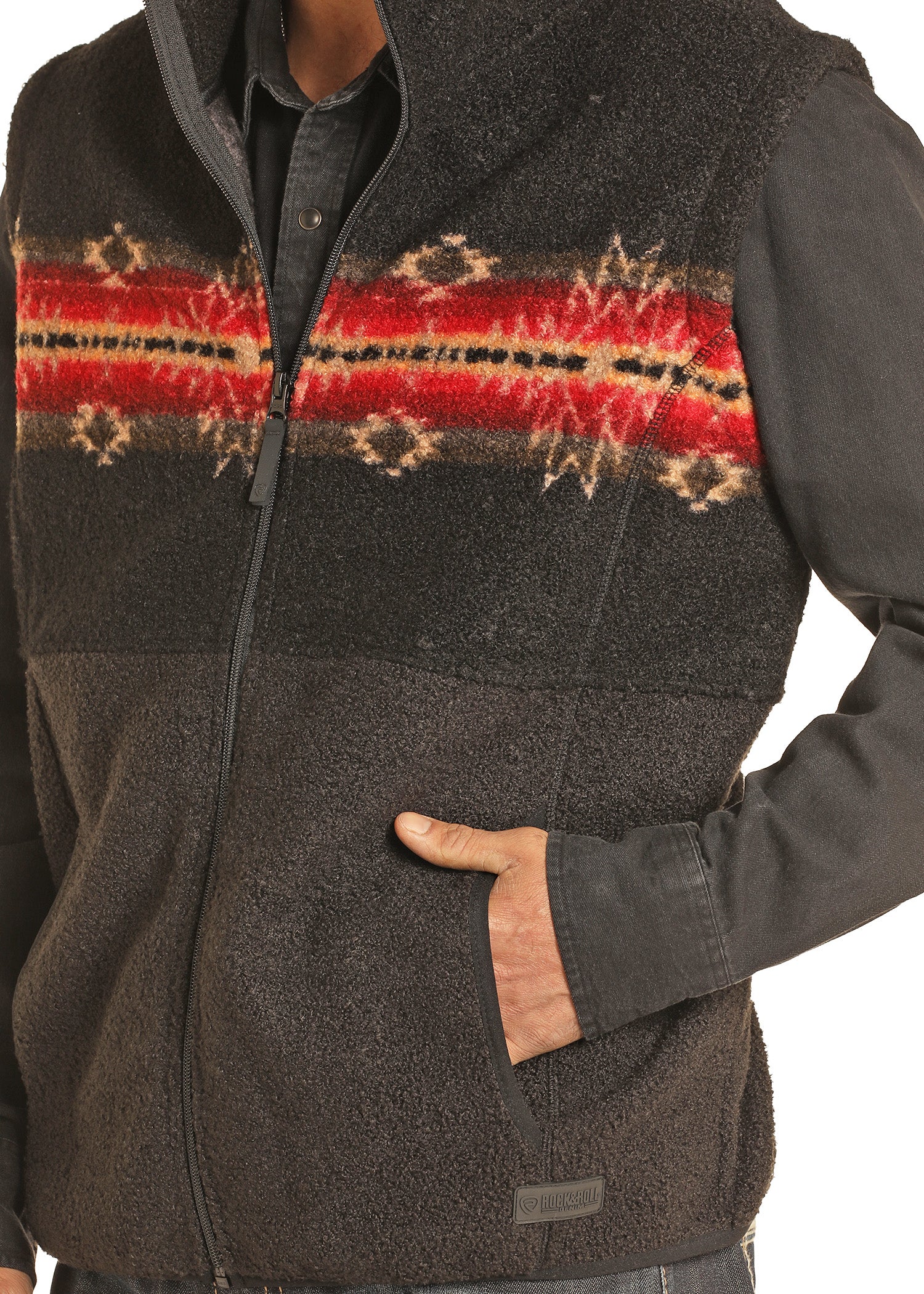 ROCK&ROLL JACKET BLACK BM98C04314 BERBER BOARDER