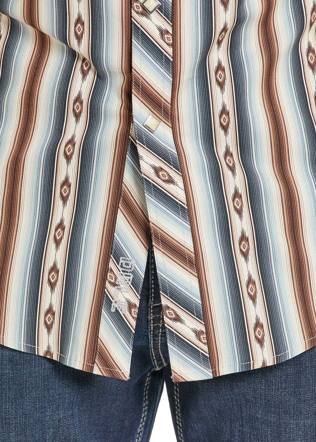 ROCK&ROLL MENS SHORT SHIRT DARK BROWN - BMN3S08306 Laherradurawwnc.com