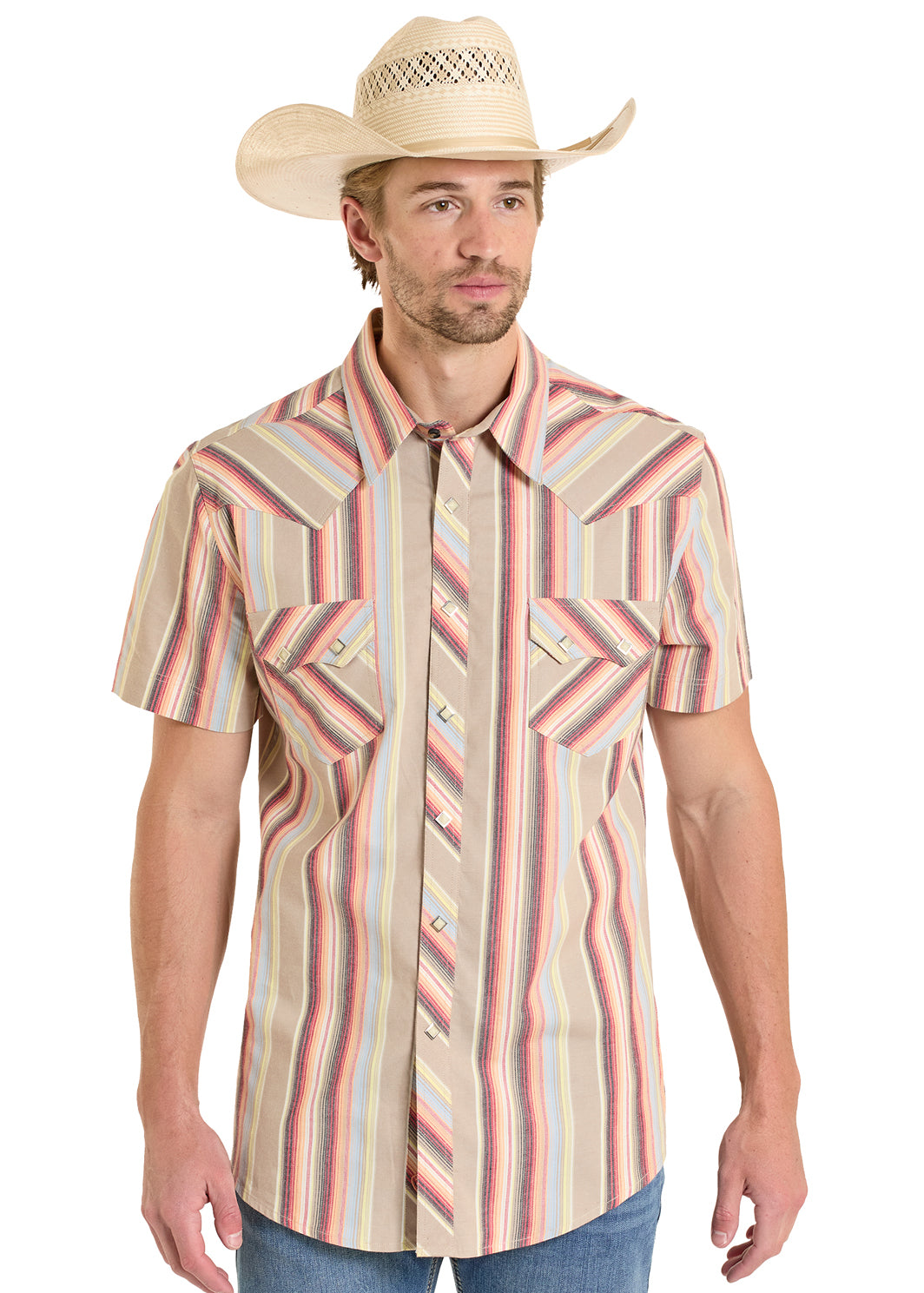 ROCK&ROLL SHIRT MENS DARK BROWN SHORT BMN3S08309