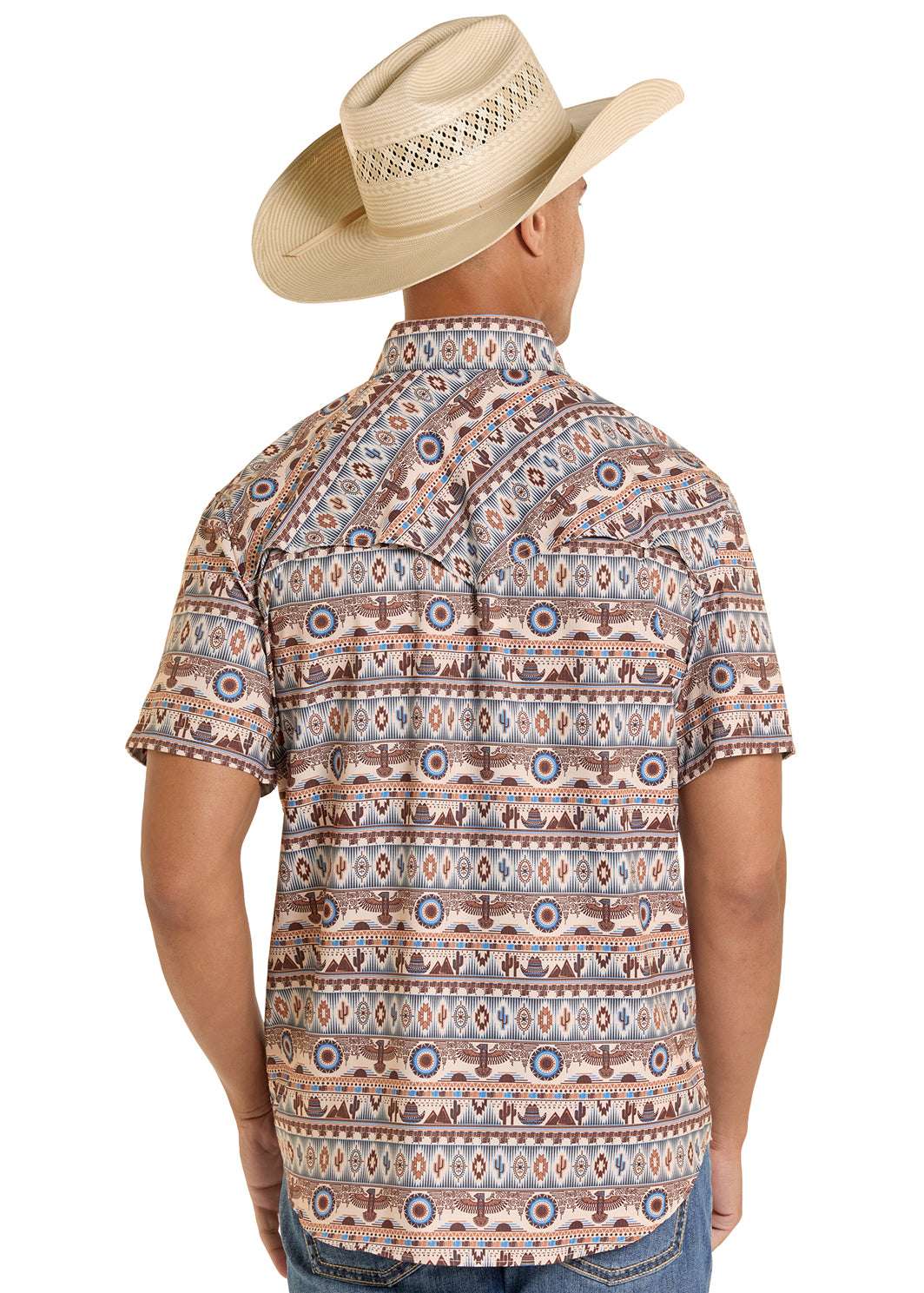 ROCK&ROLL SHIRT MENS TEK RIPSTOP NOVELTY NATURAL- BMN3S08689 Laherradurawwnc.com