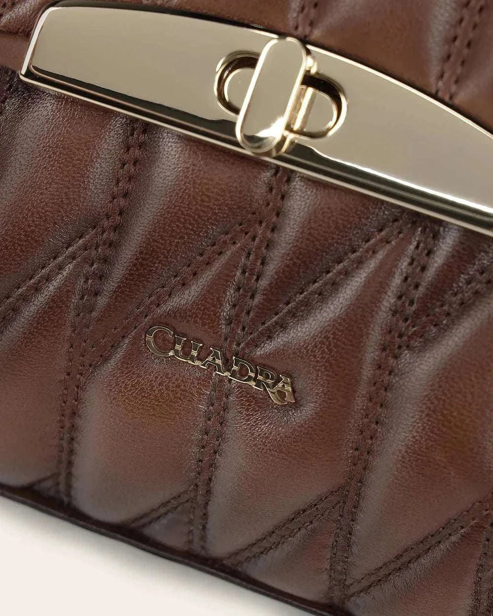 CUADRA WOMEN HANDBAG BROWN LAMB EMBROIDERY -DU827 Laherradurawwnc.com