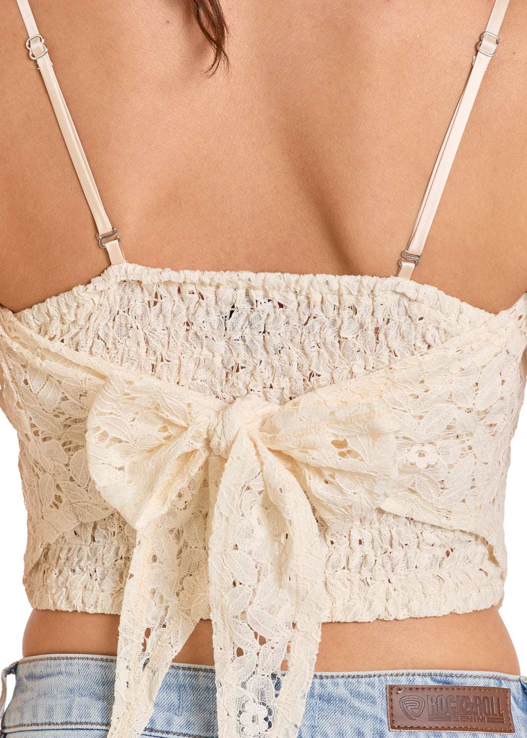 ROCK&ROLL BEIGE CROP TOP - BW20T06290 Laherradurawwnc.com