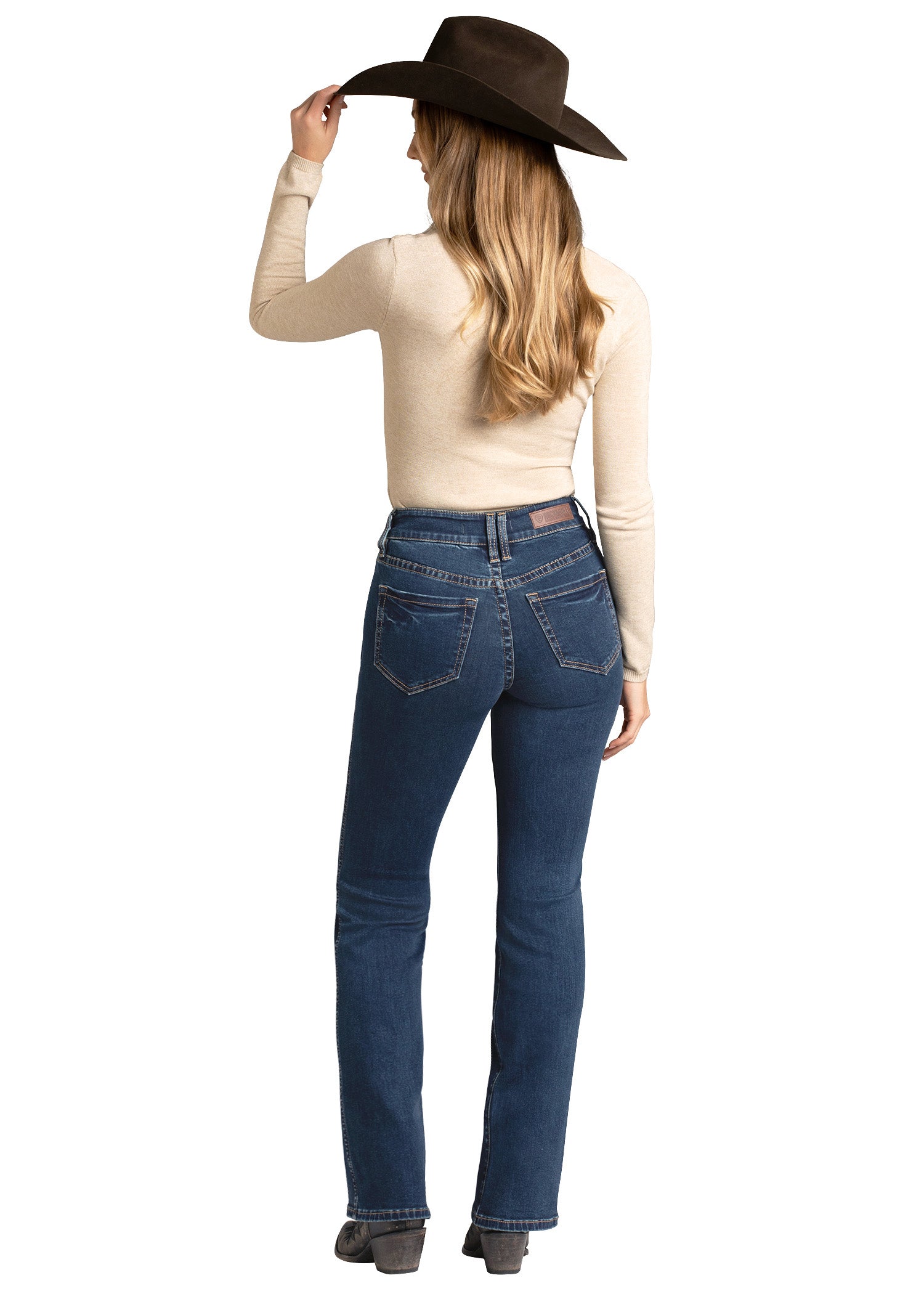 ROCK&ROLL WOMEN DARK WASH BOOTCUT -BW4HD07199