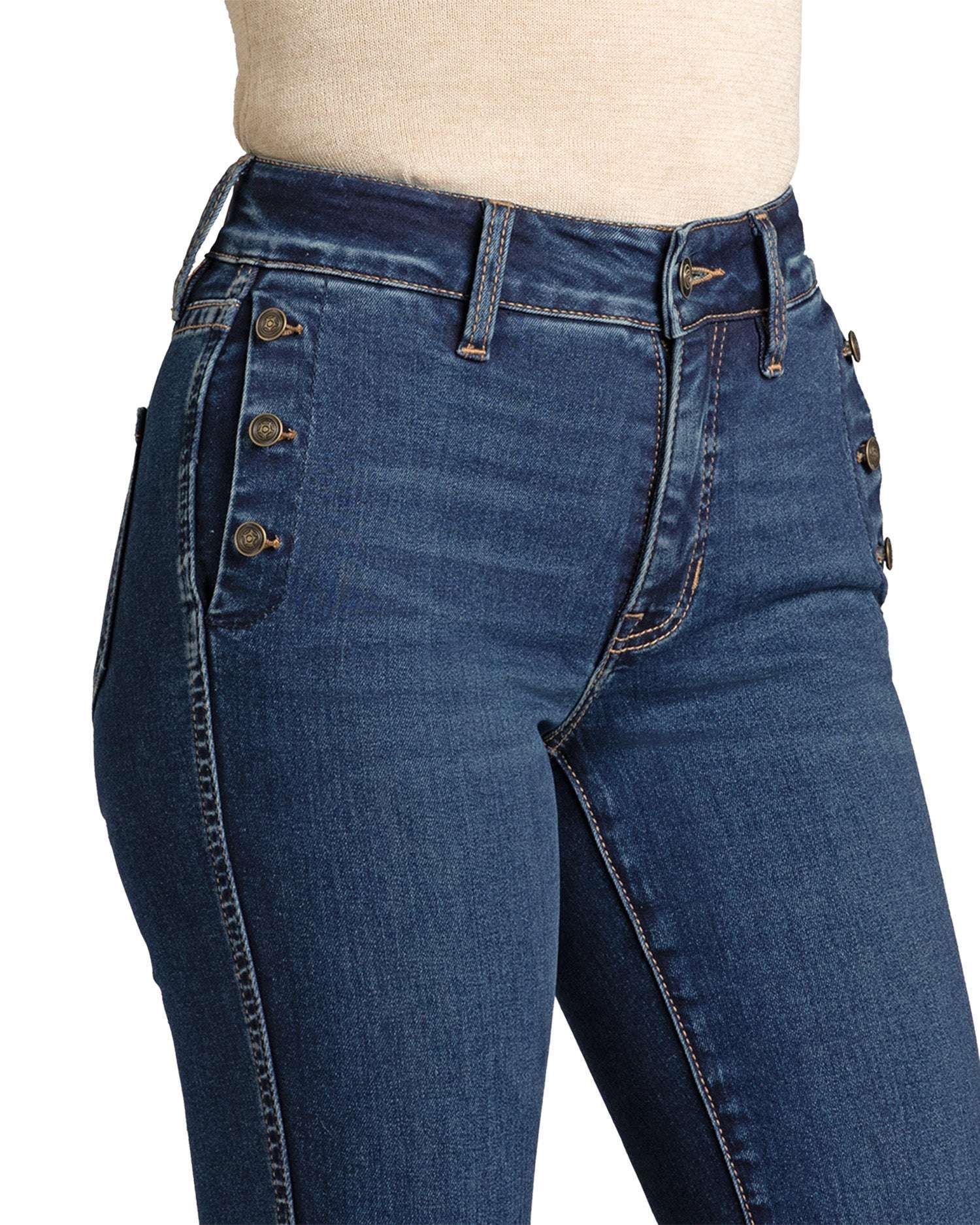 ROCK&ROLL WOMEN DARK WASH BOOTCUT -BW4HD07199 Laherradurawwnc.com