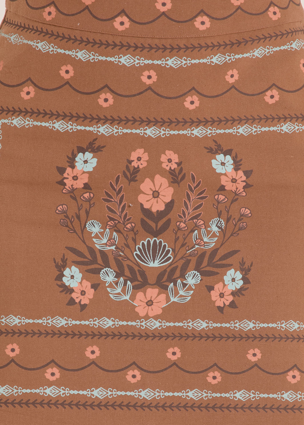 ROCK&ROLL WOMENS FLORAL PRINTED SKIRT CAMEL - BW69B08117