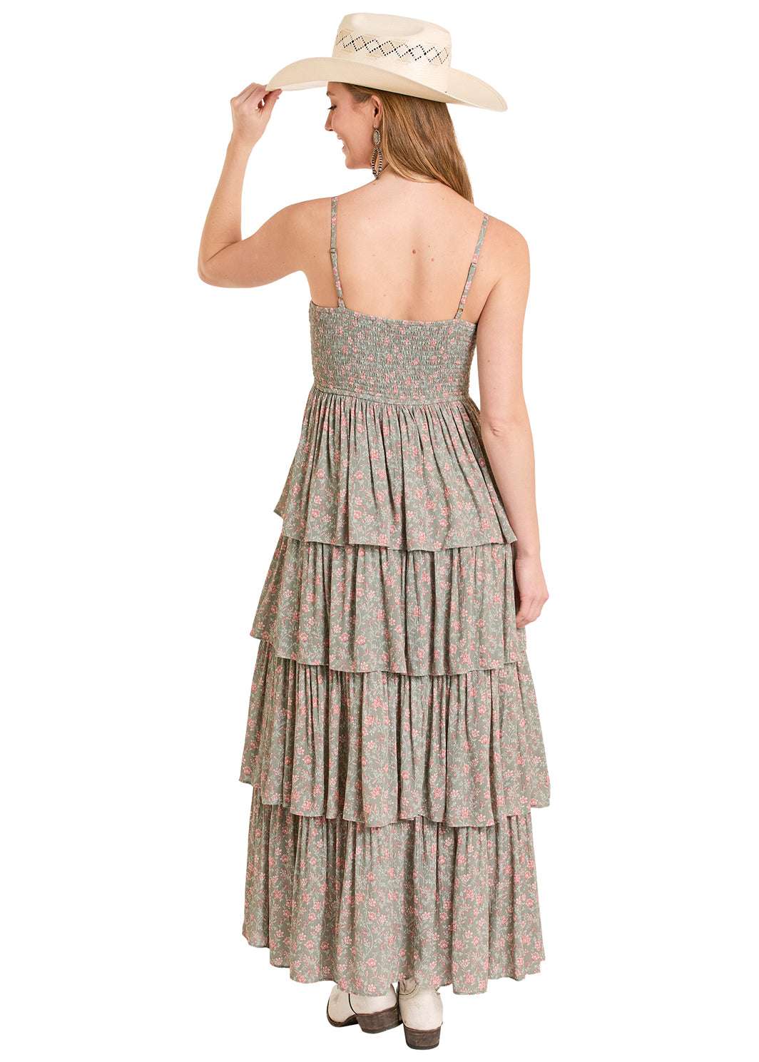 ROCK&ROLL JADE TIERED MAXI DRESS -BWD0R08081 Laherradurawwnc.com