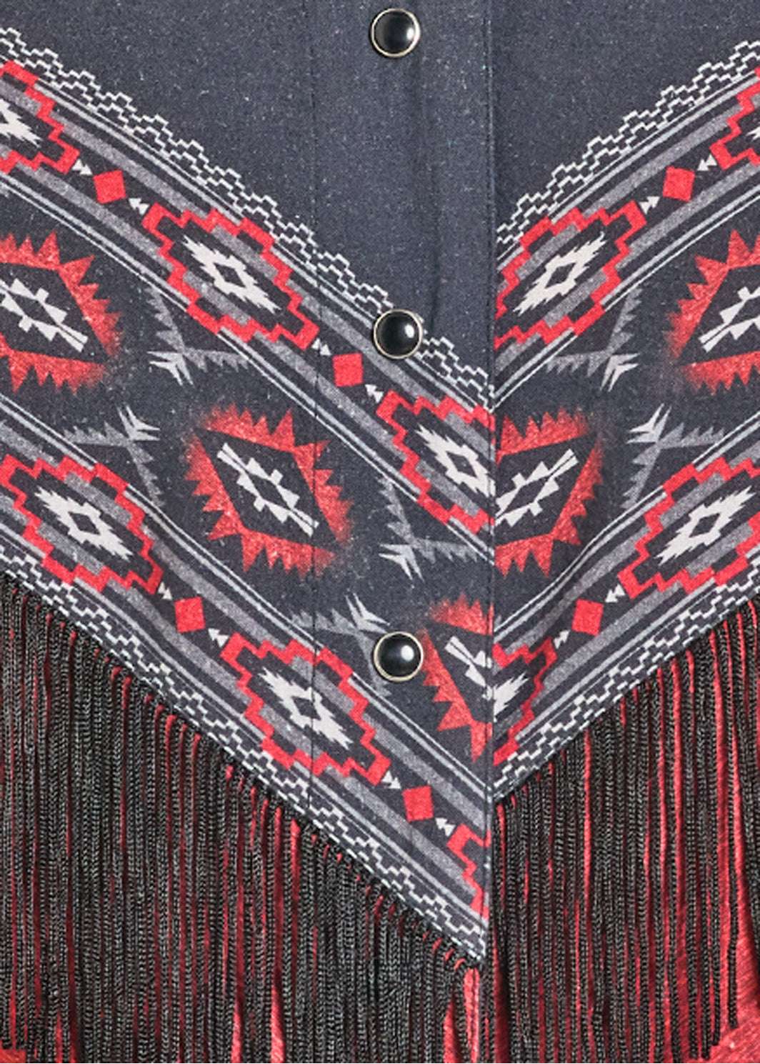 ROCK&ROLL WOMEN RETRO AZTEC BORDER SHIRT PEACOCK-BWN2S07778 Laherradurawwnc.com