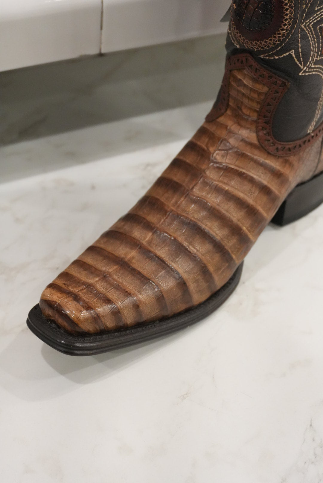 Los Altos Mens Caiman Orix Cowboy Boot